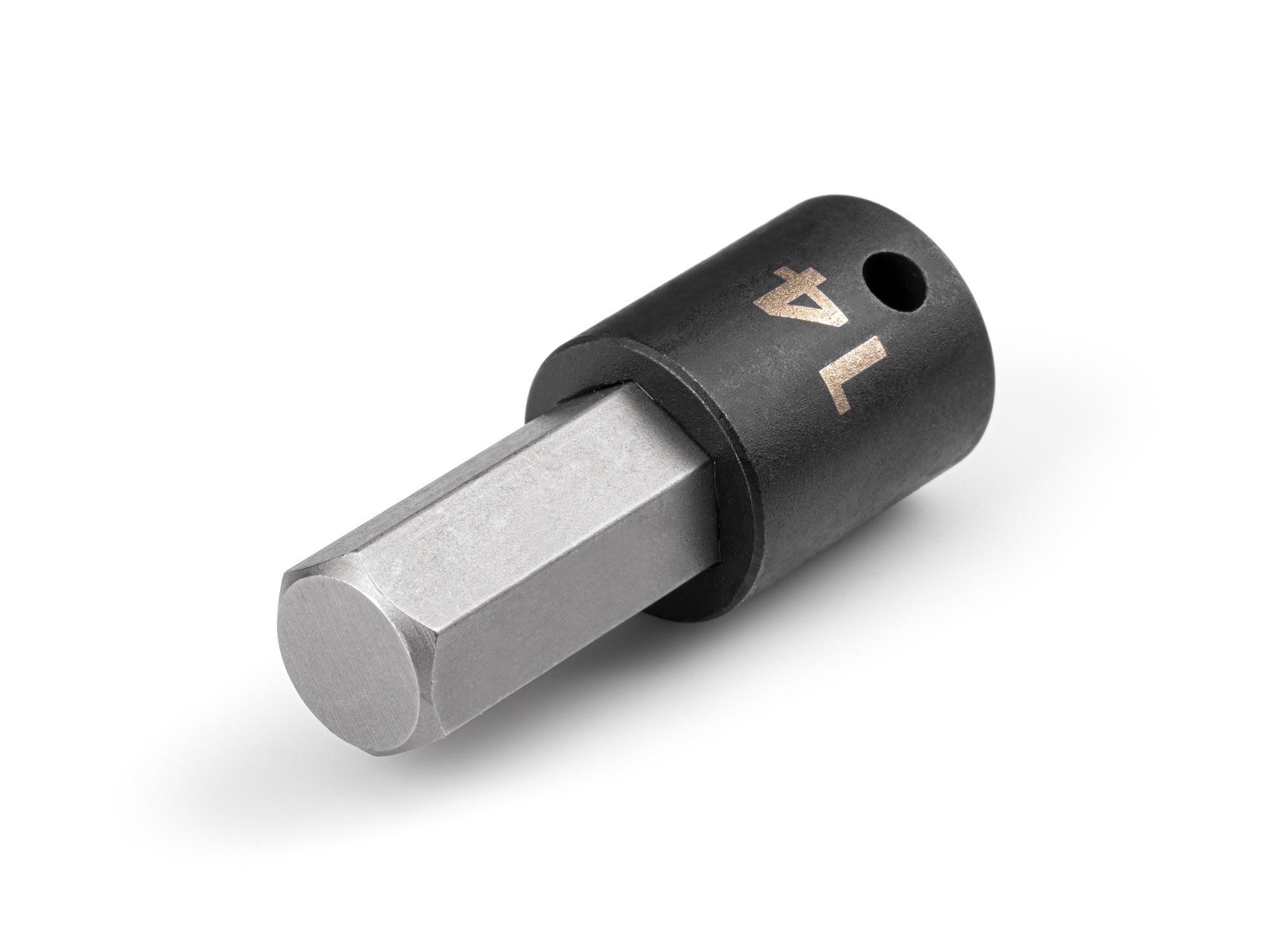 Front-right angle view of Tekton impact drive bit socket. Item #SIB13214