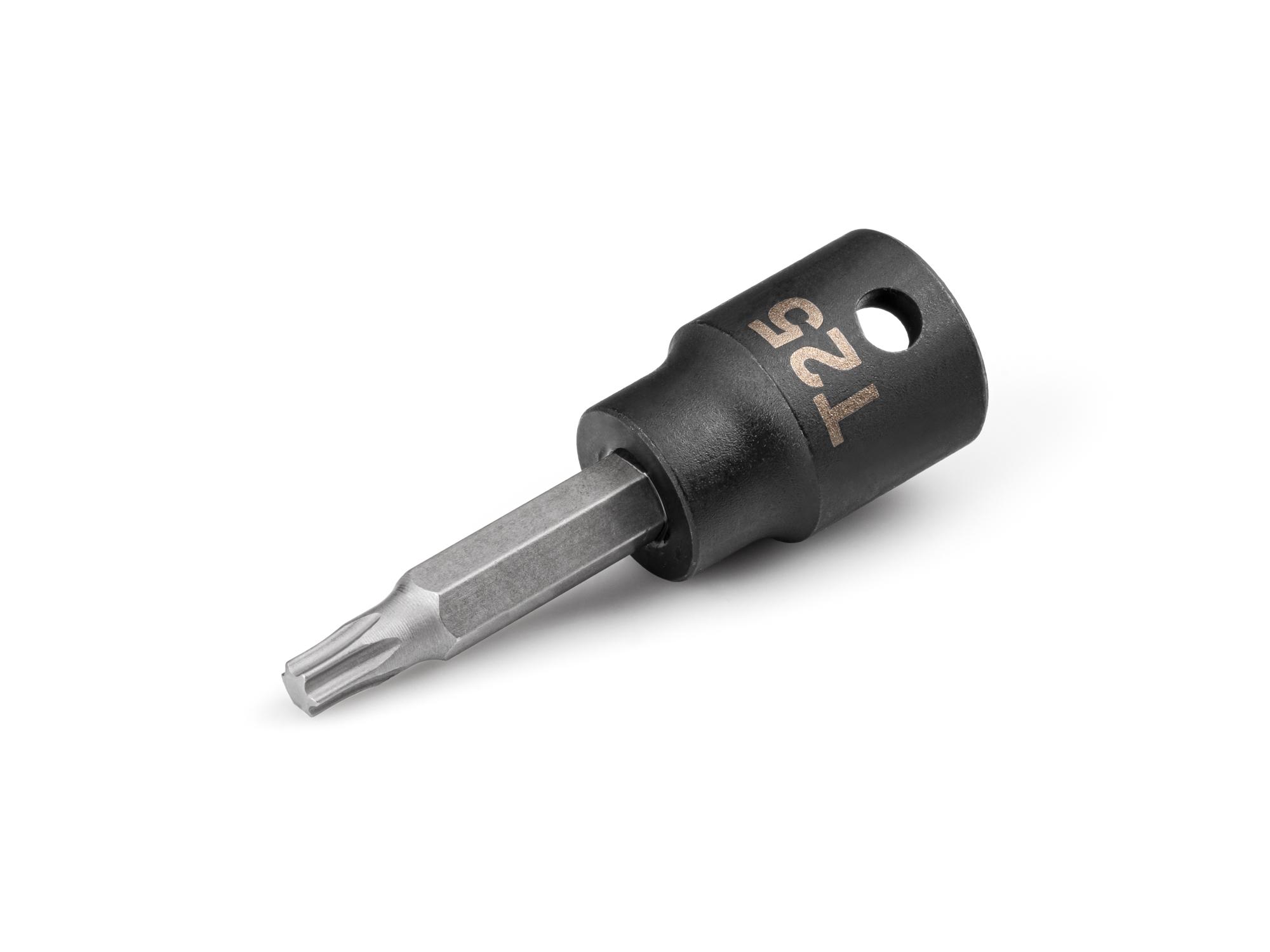 Front-right angle view of Tekton impact drive bit socket. Item #SIB14225