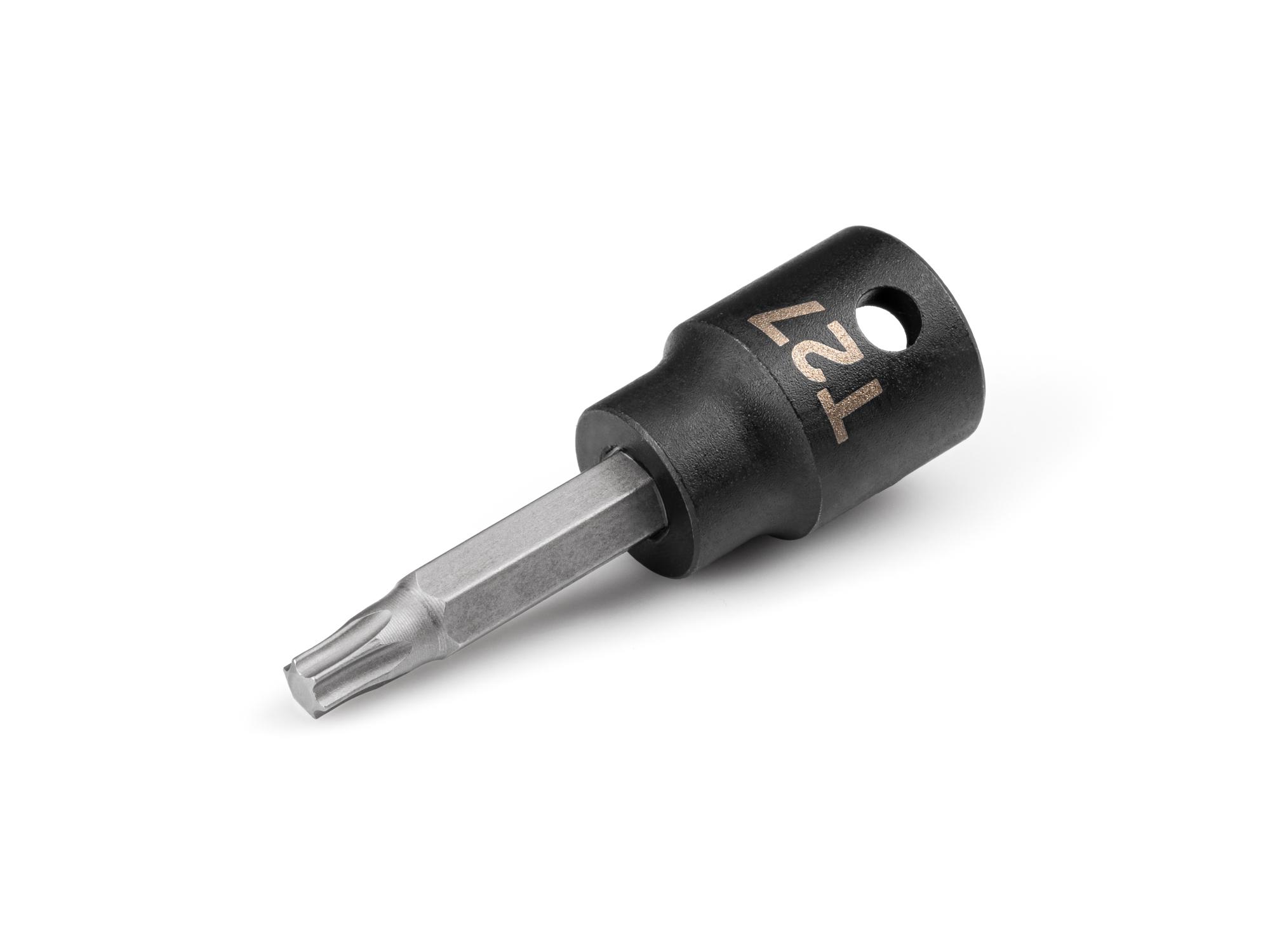 Front-right angle view of Tekton impact drive bit socket. Item #SIB14227
