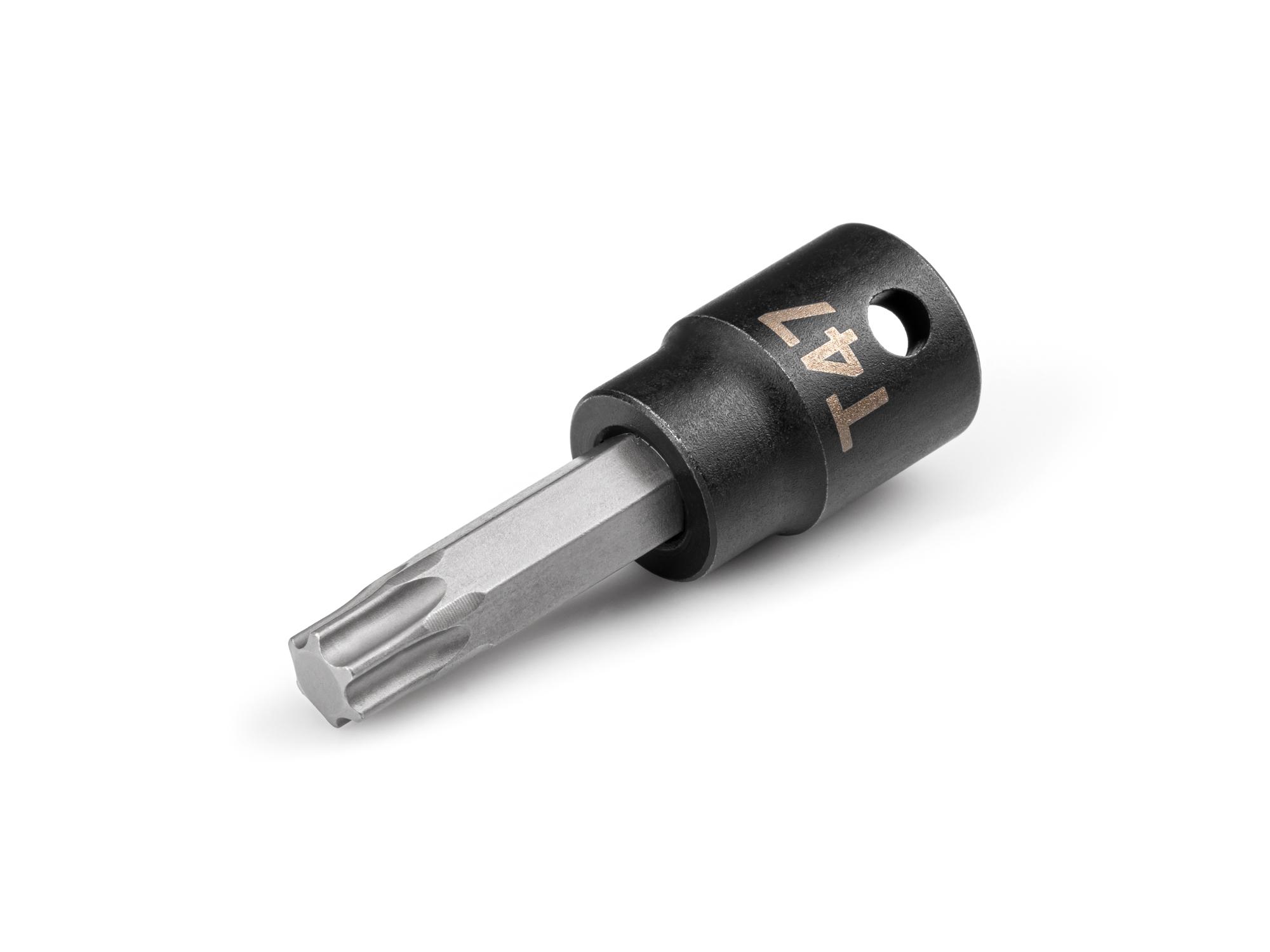 Front-right angle view of Tekton impact drive bit socket. Item #SIB14247