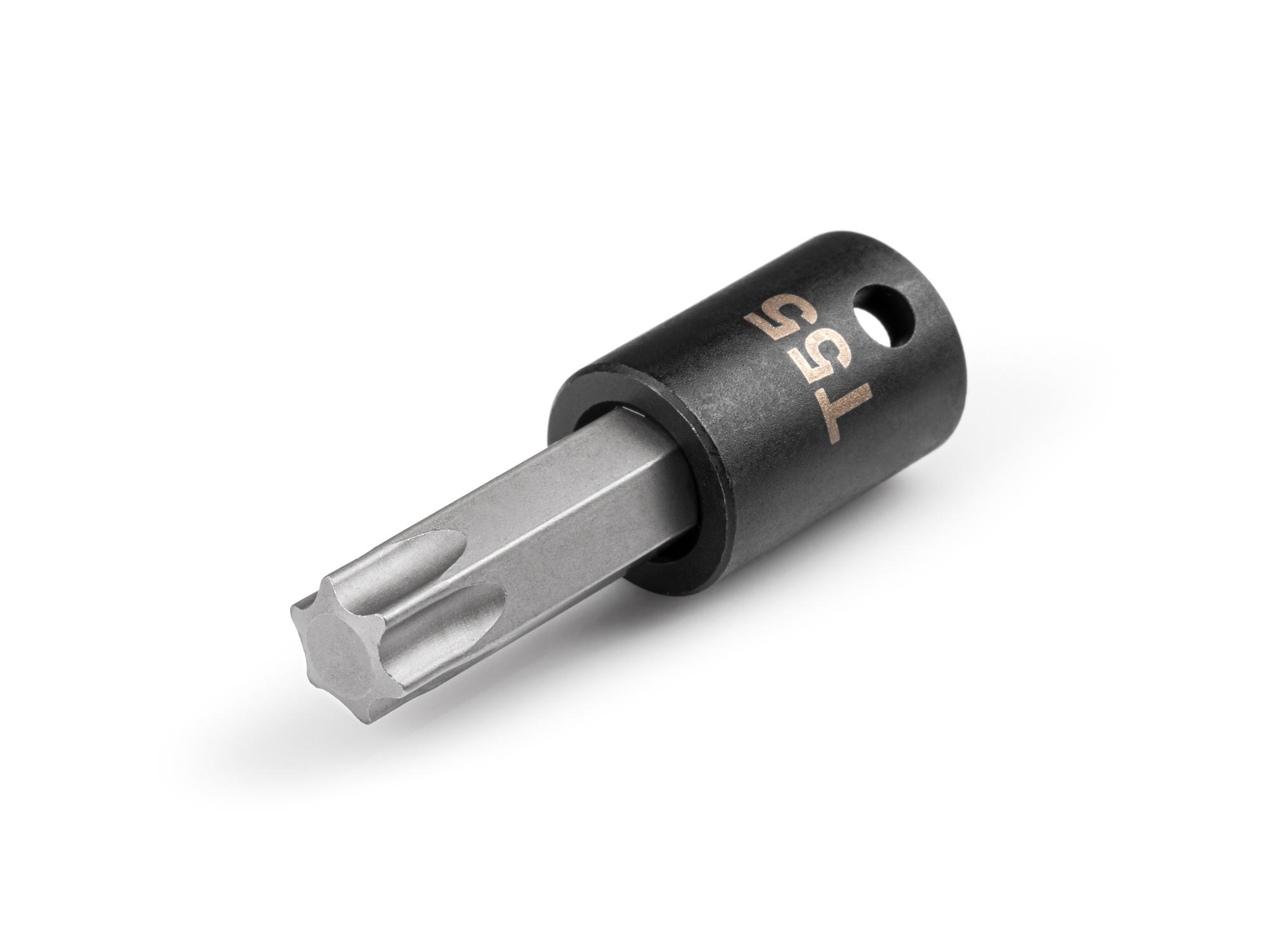Front-right angle view of Tekton impact drive bit socket. Item #SIB14255