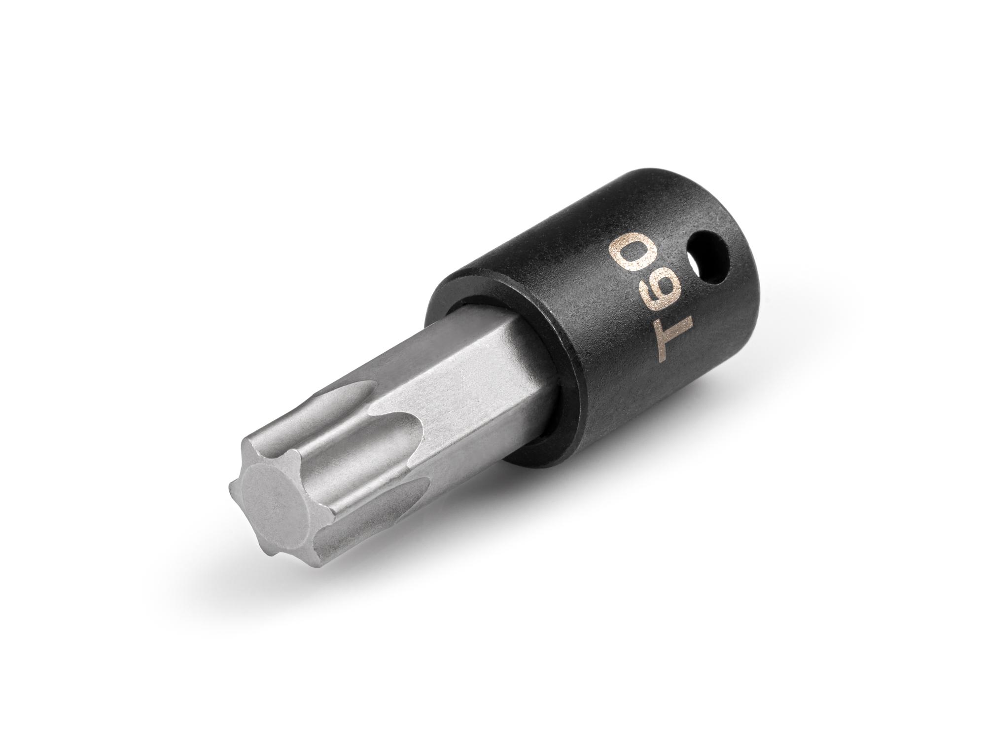 Front-right angle view of Tekton impact drive bit socket. Item #SIB14260