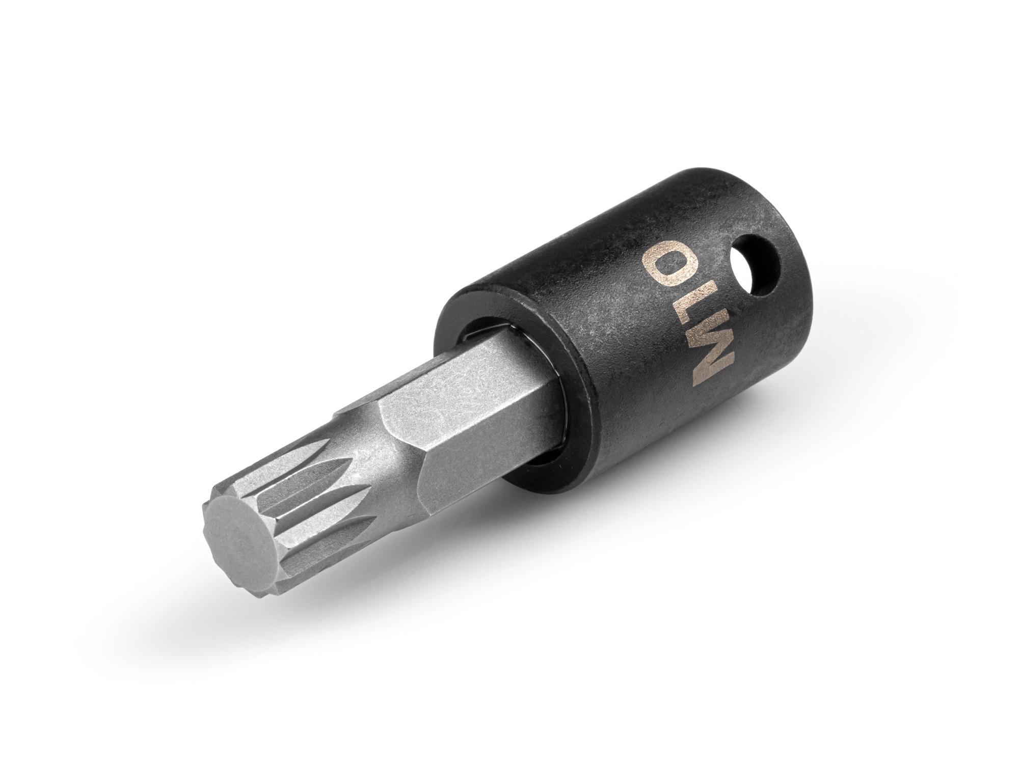 Front-right angle view of Tekton impact drive bit socket. Item #SIB18210