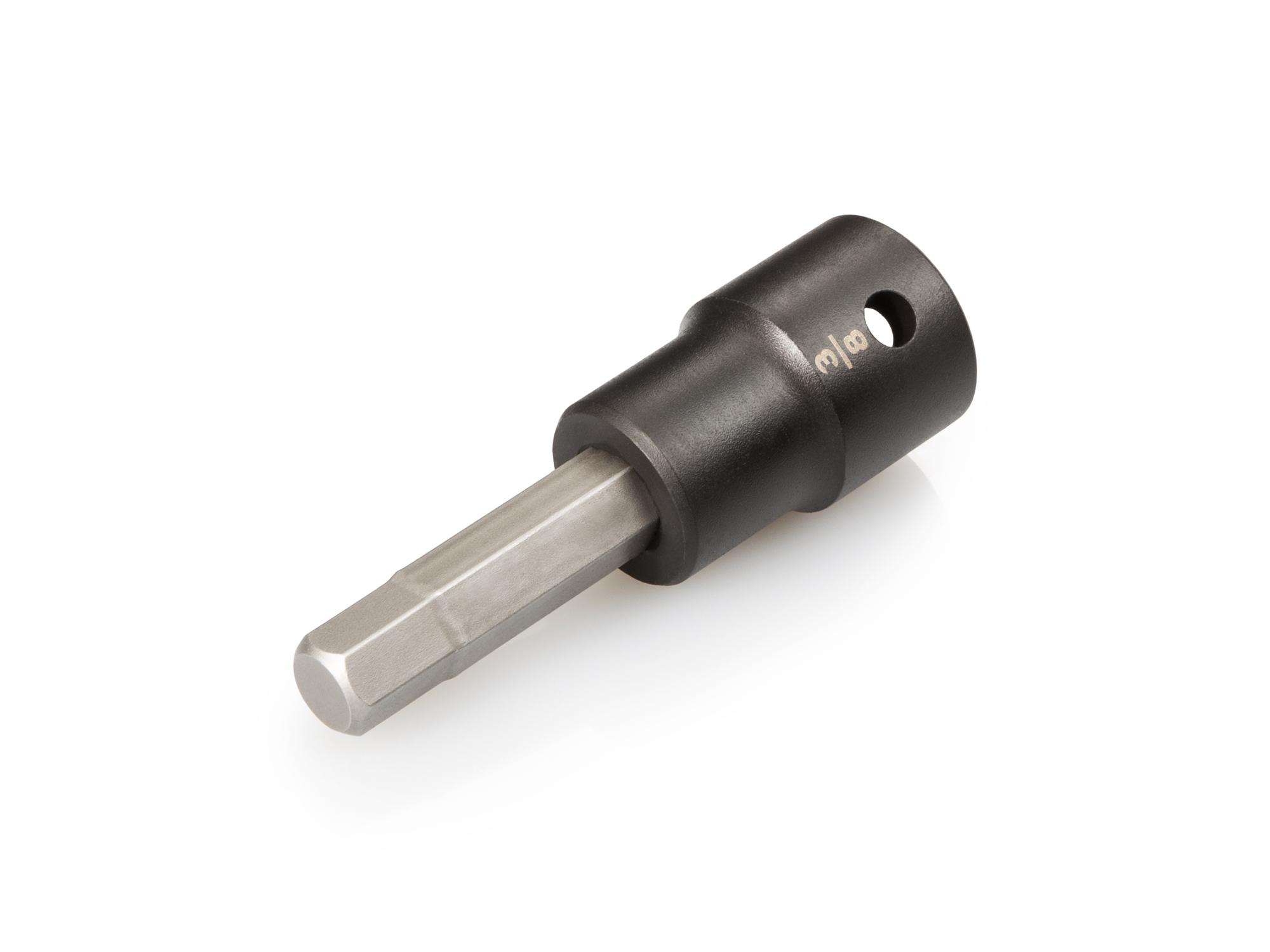 Front-right angle view of Tekton impact drive bit socket. Item #SIB22210