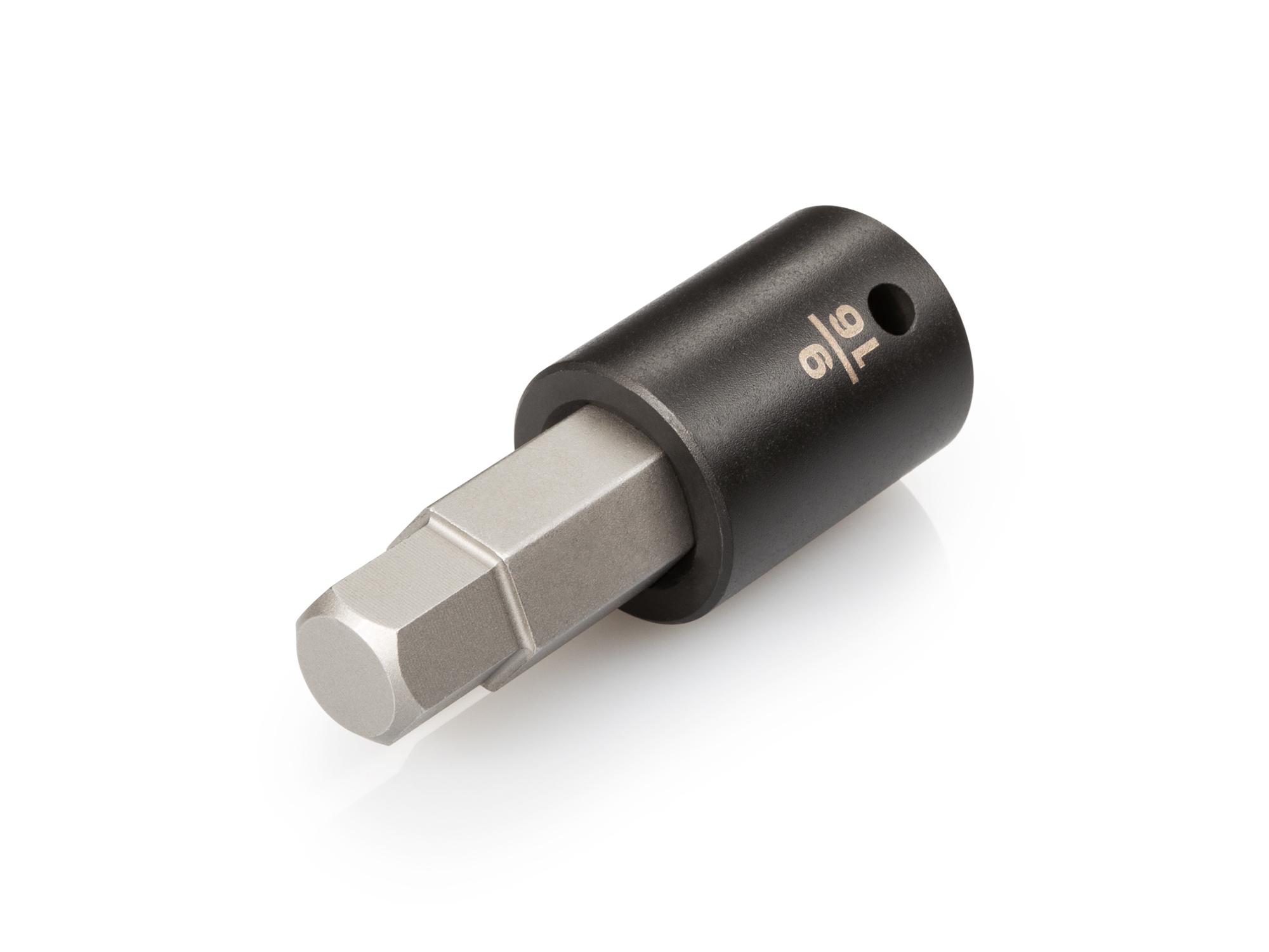 Front-right angle view of Tekton impact drive bit socket. Item #SIB22214