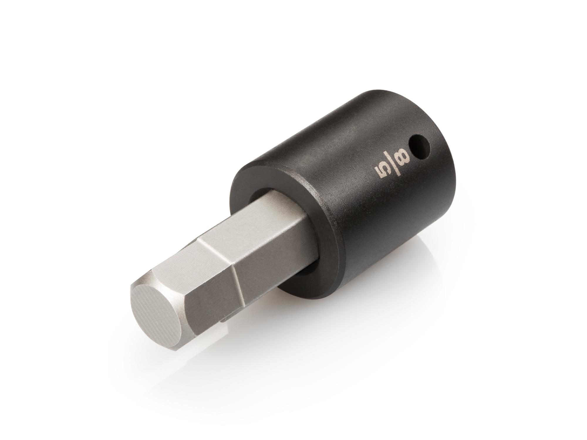 Front-right angle view of Tekton impact drive bit socket. Item #SIB22216