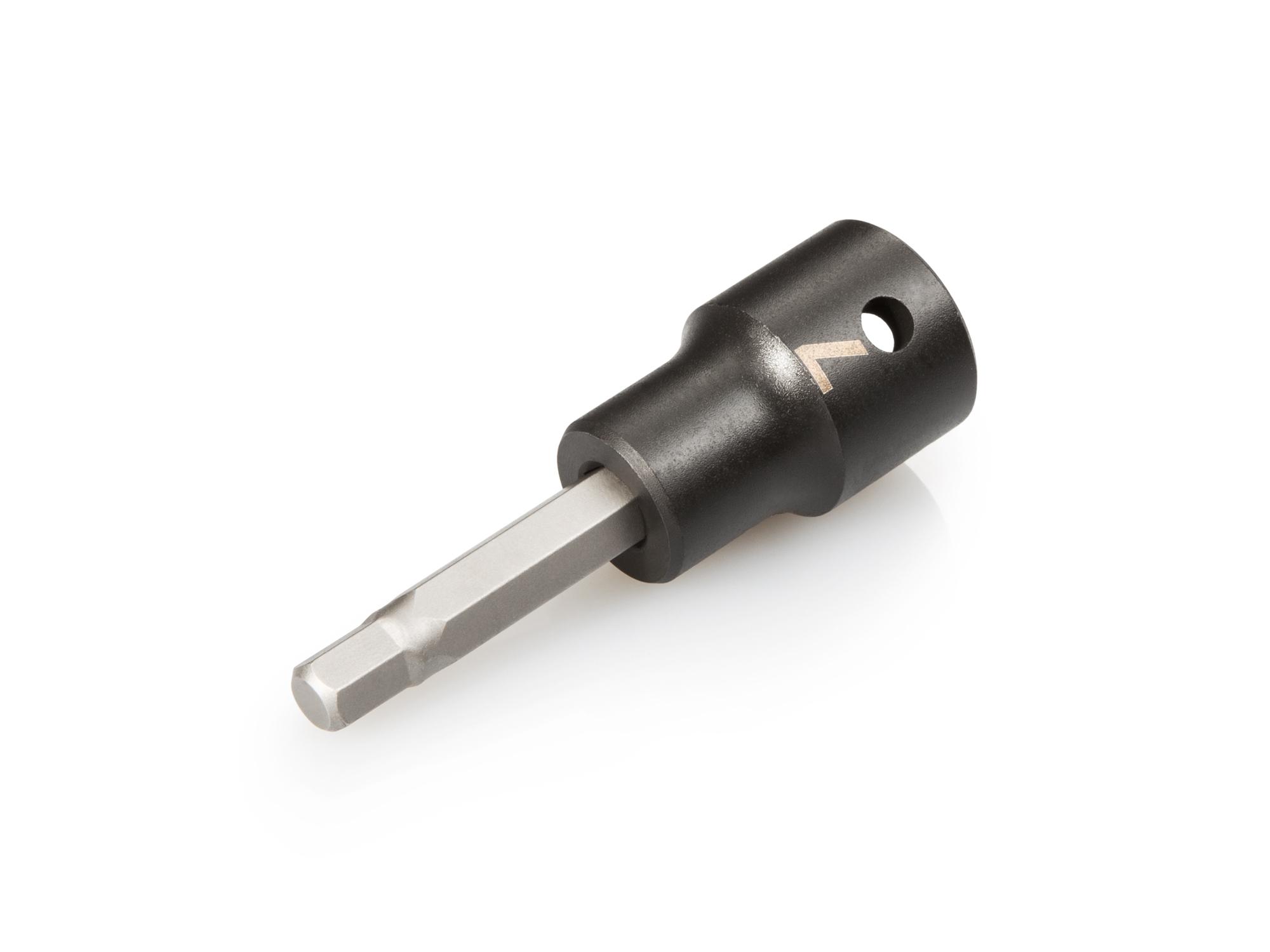 Front-right angle view of Tekton impact drive bit socket. Item #SIB23207