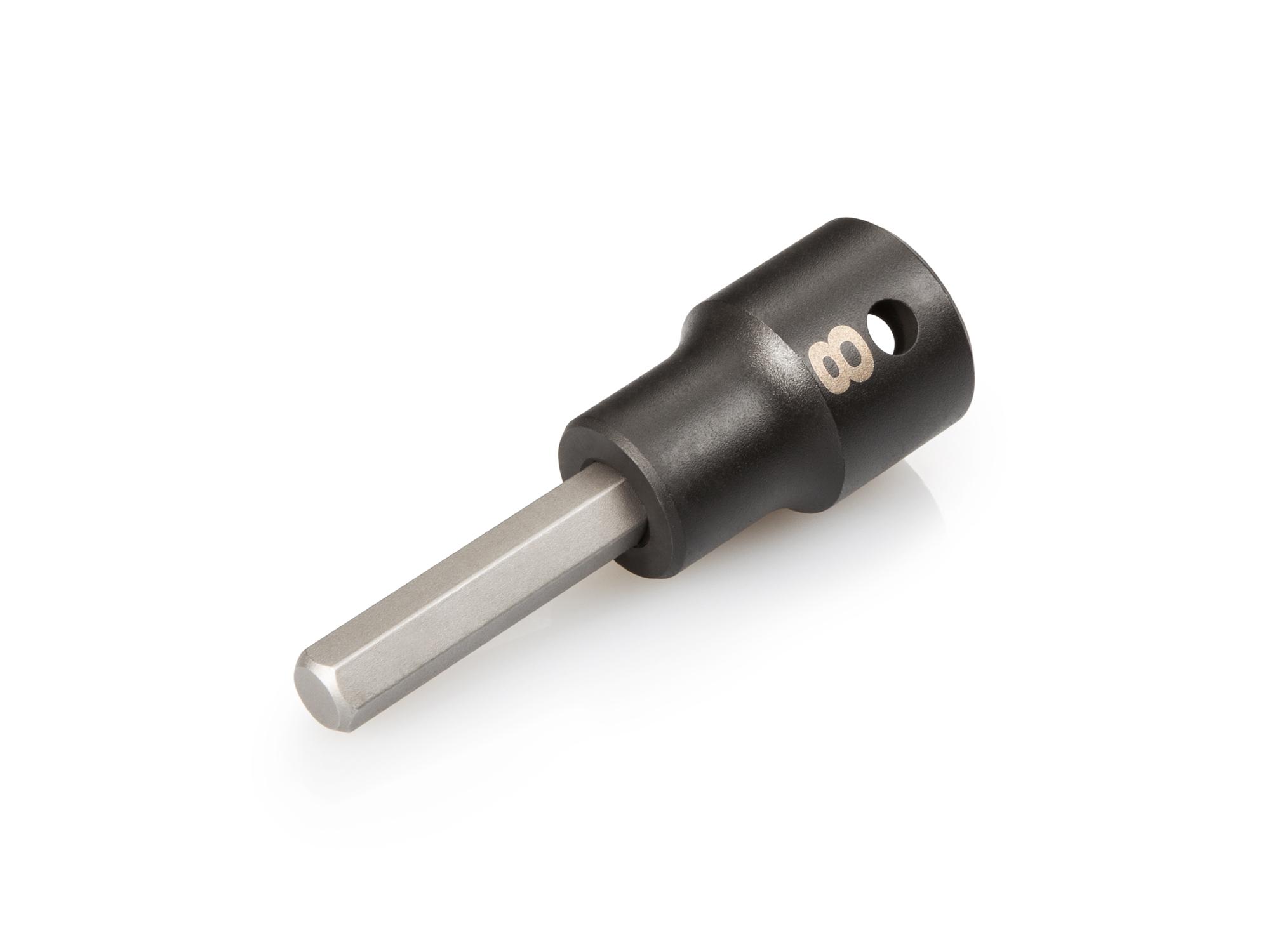 Front-right angle view of Tekton impact drive bit socket. Item #SIB23208