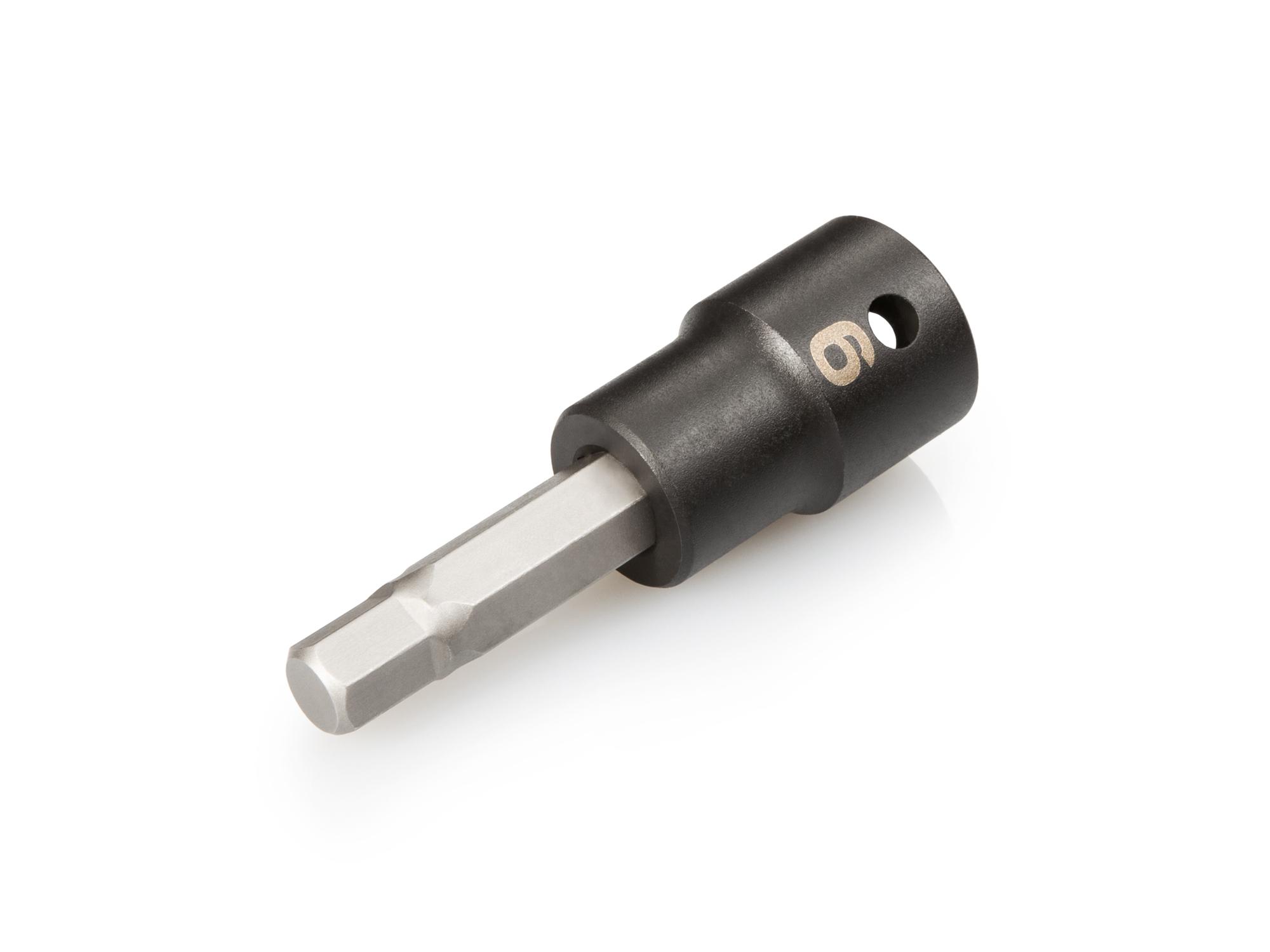Front-right angle view of Tekton impact drive bit socket. Item #SIB23209
