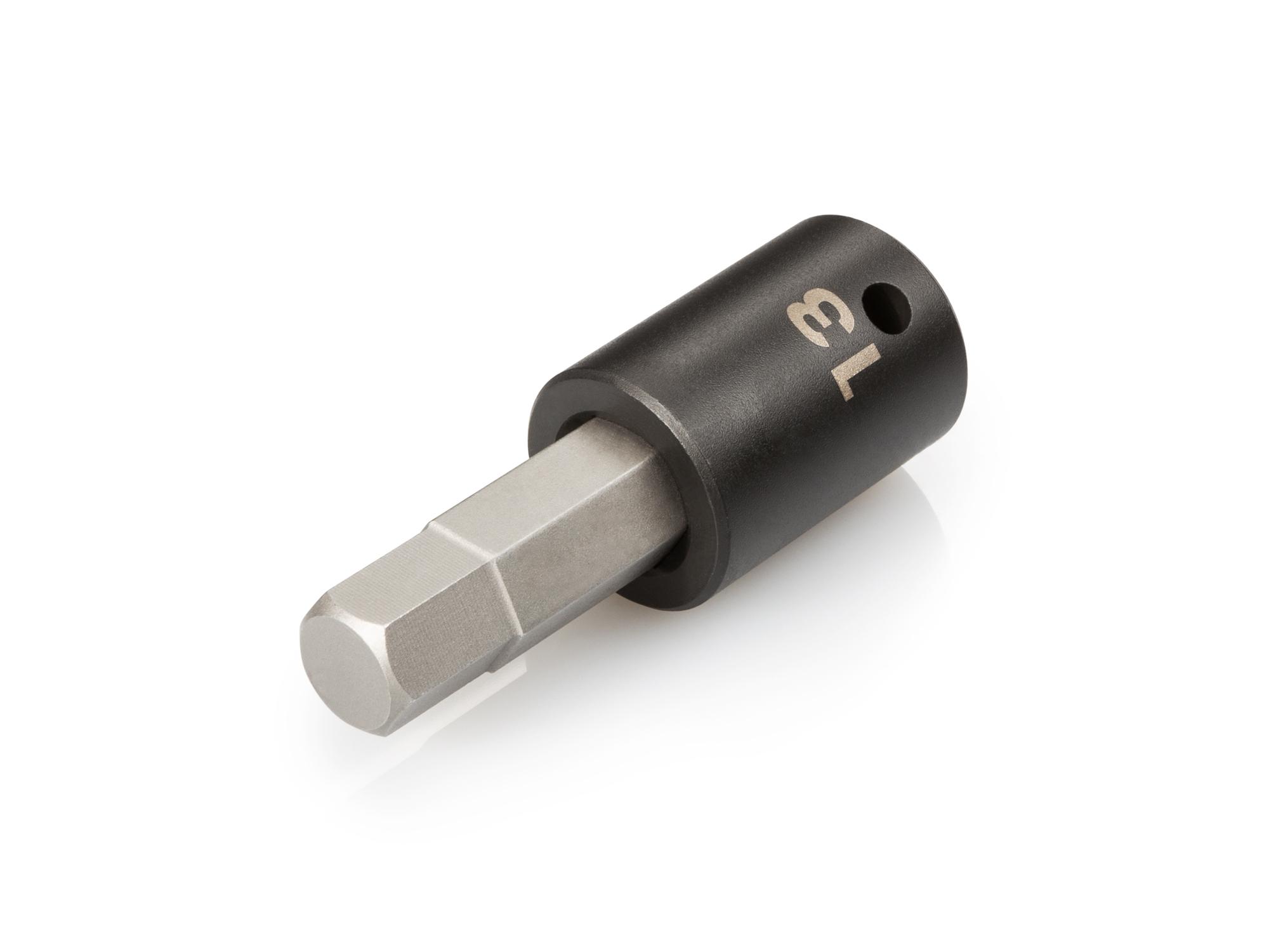 Front-right angle view of Tekton impact drive bit socket. Item #SIB23213