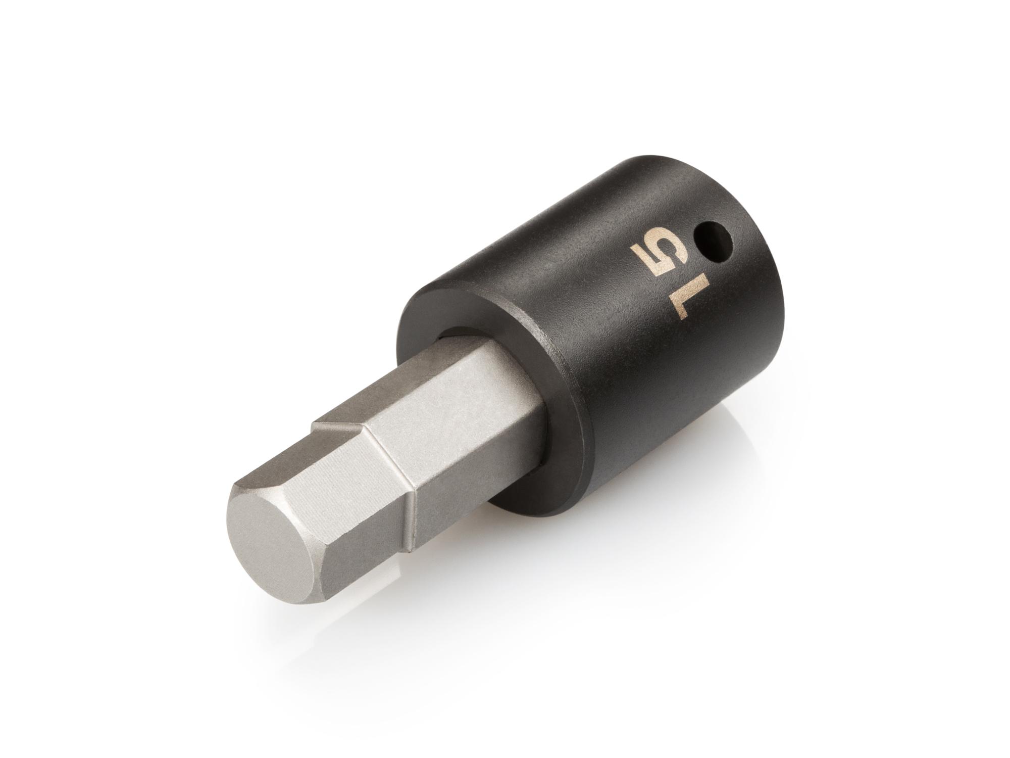 Front-right angle view of Tekton impact drive bit socket. Item #SIB23215