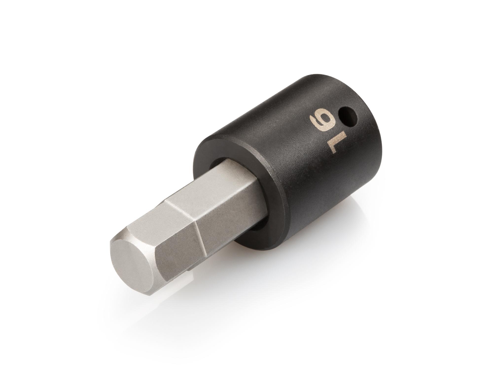 Front-right angle view of Tekton impact drive bit socket. Item #SIB23216