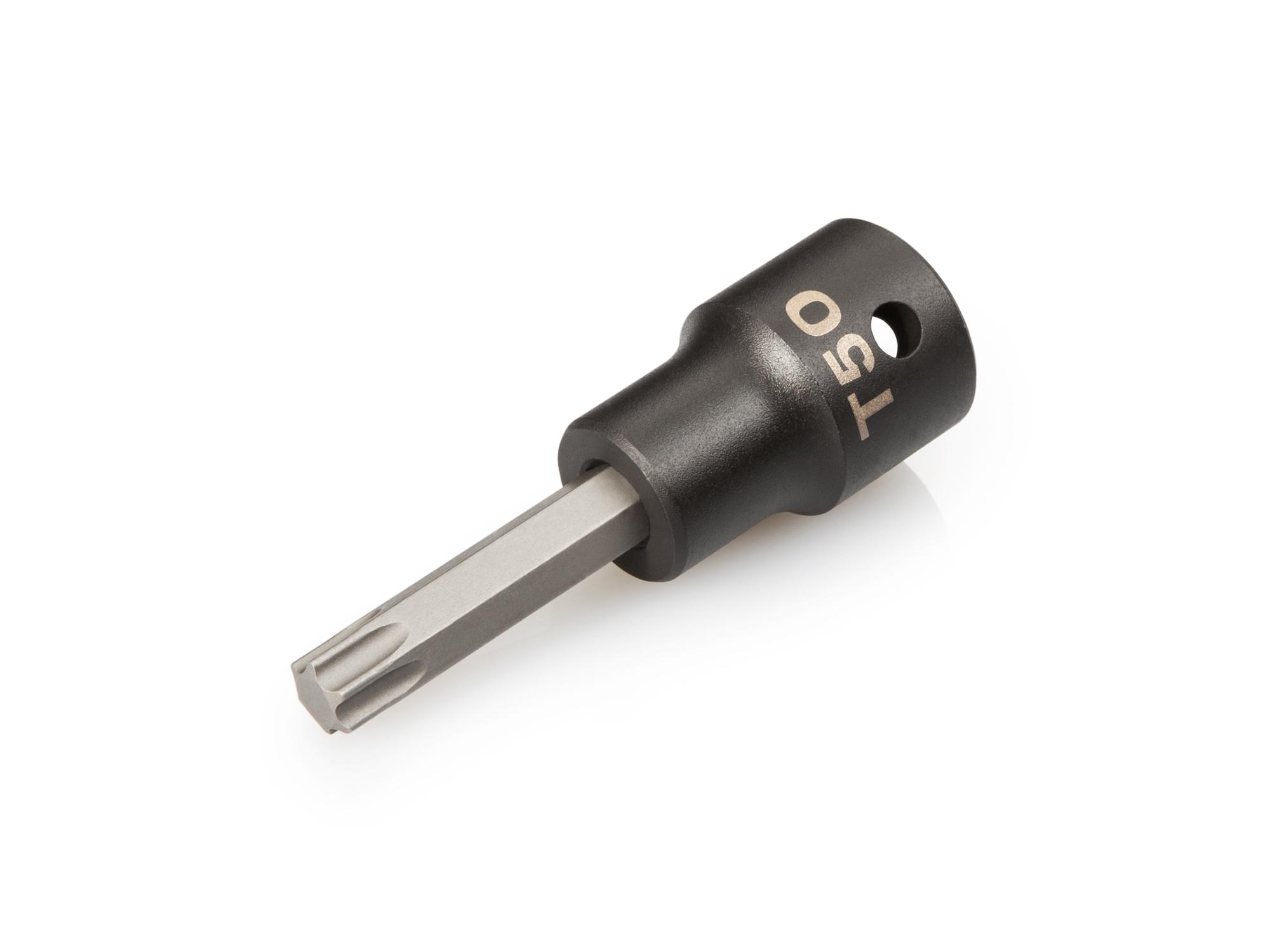 Front-right angle view of Tekton impact drive bit socket. Item #SIB24250