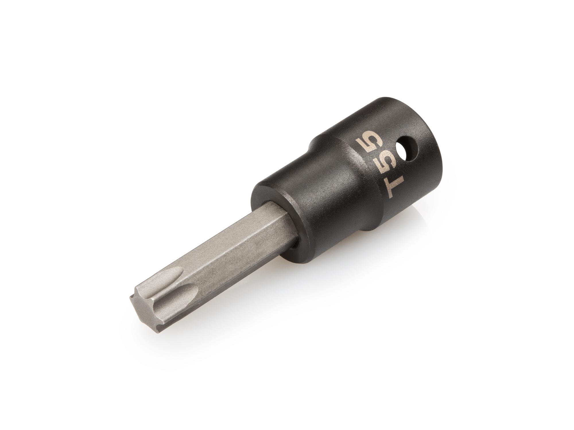 Front-right angle view of Tekton impact drive bit socket. Item #SIB24255