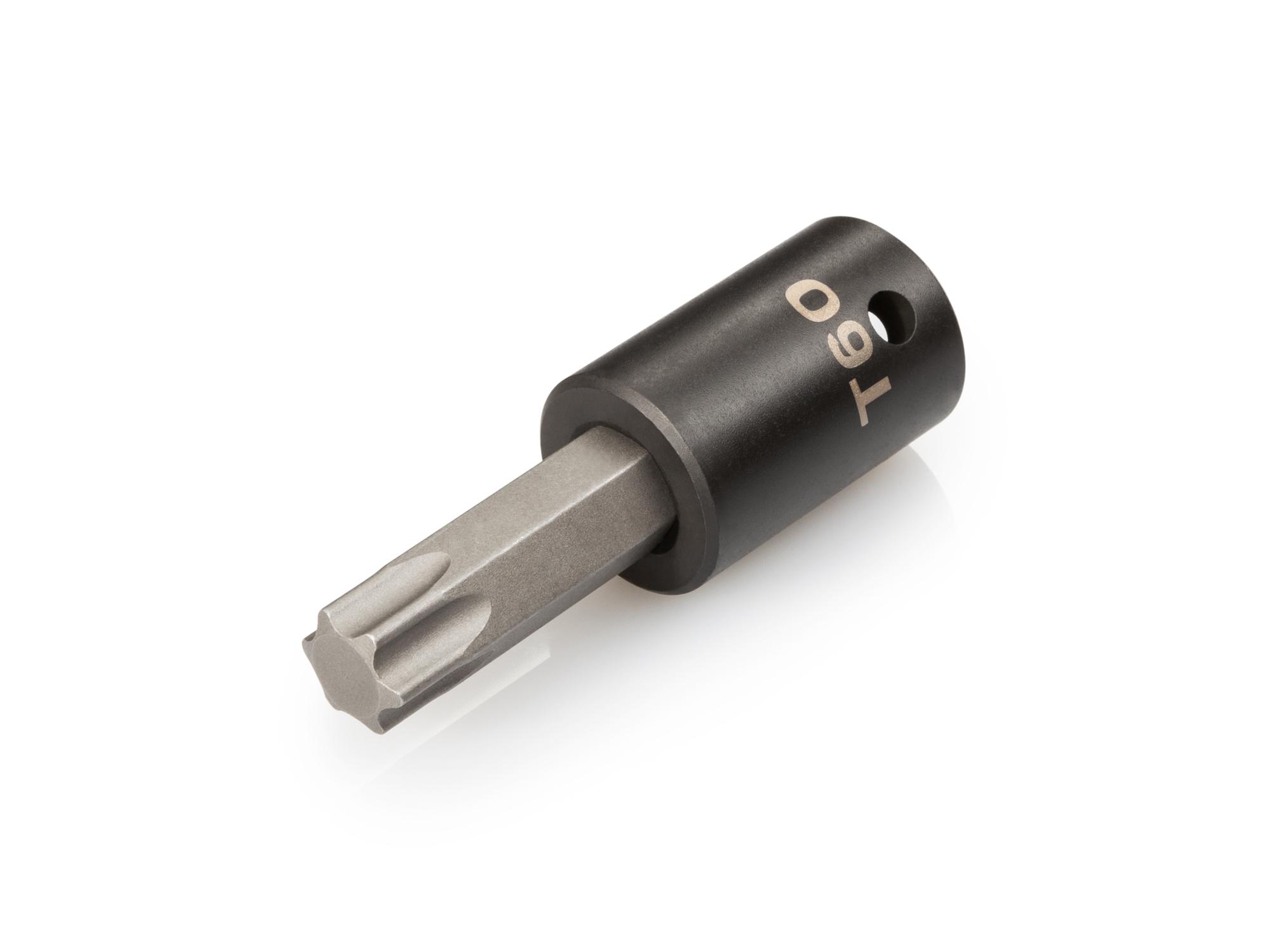 Front-right angle view of Tekton impact drive bit socket. Item #SIB24260