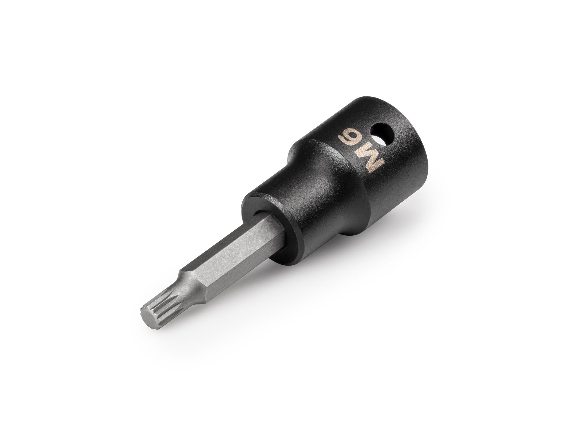 Front-right angle view of Tekton impact drive bit socket. Item #SIB28206
