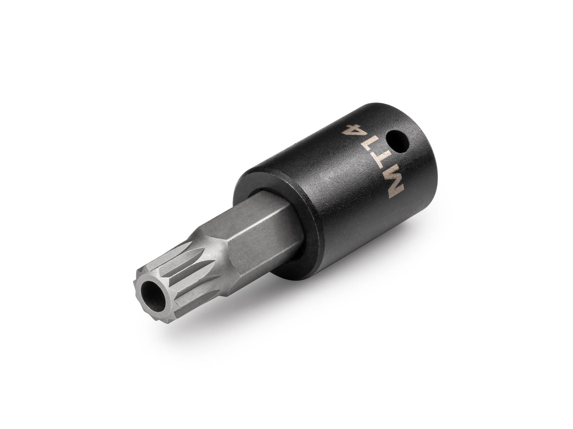 Front-right angle view of Tekton impact drive bit socket. Item #SIB29214