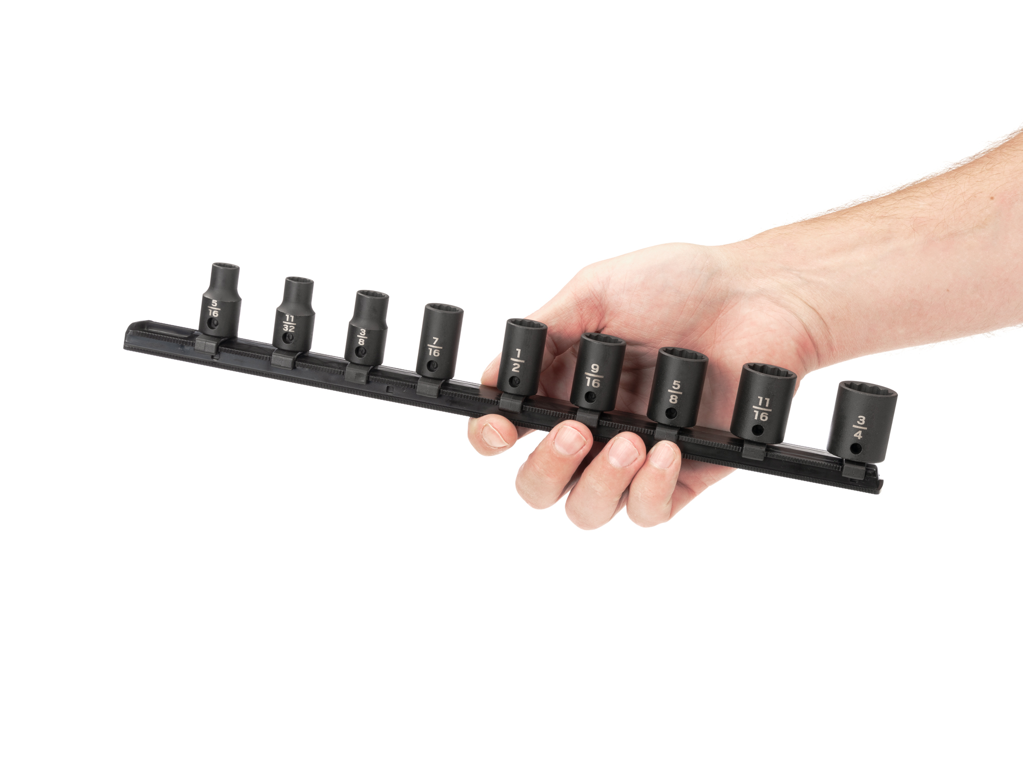 3/8 Inch Drive Shallow 12-Point Impact Socket Set (9-Piece) | TEKTON