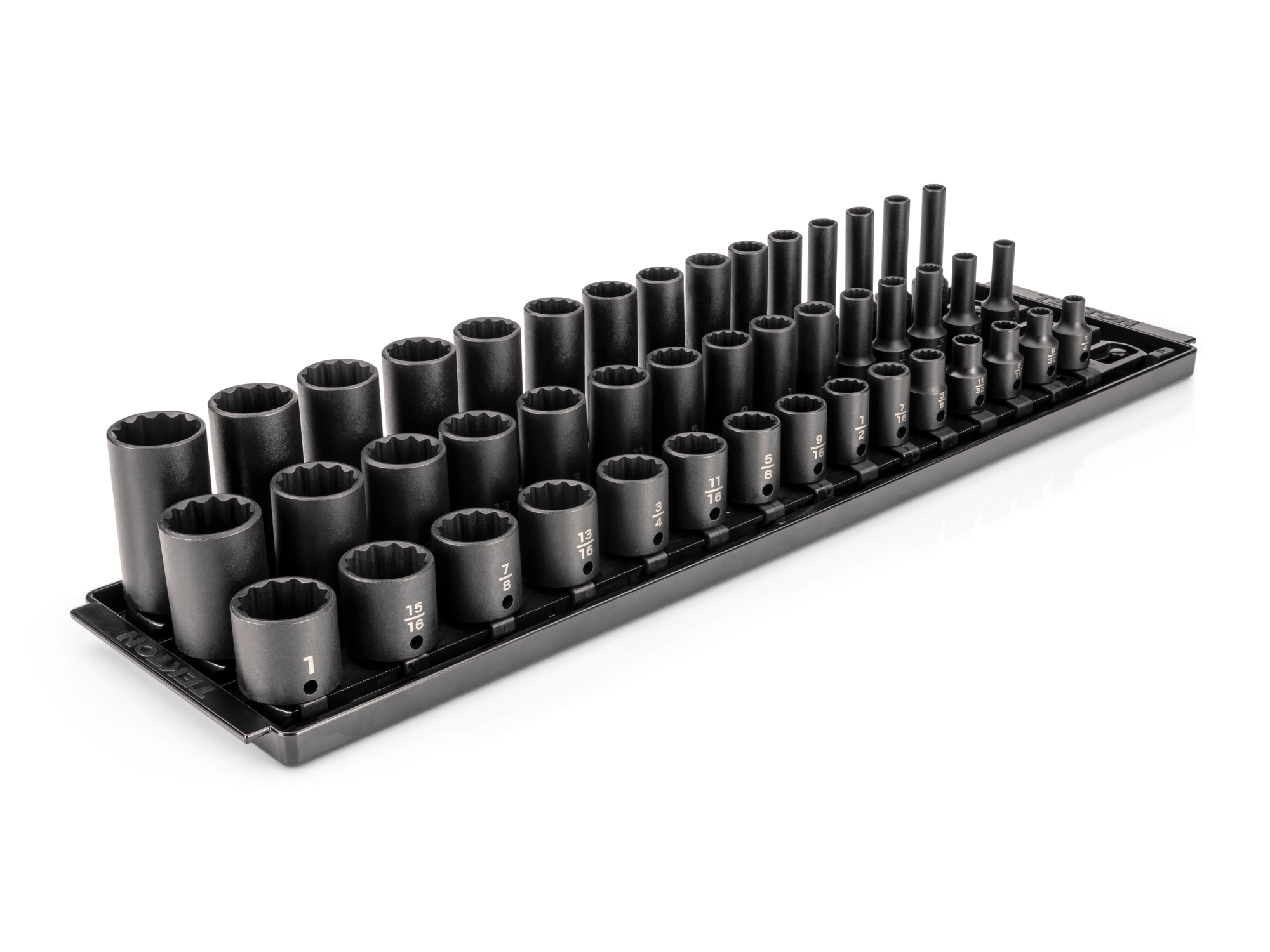 3/8 Inch Drive 12-Point Impact Socket Set (45-Piece) | TEKTON