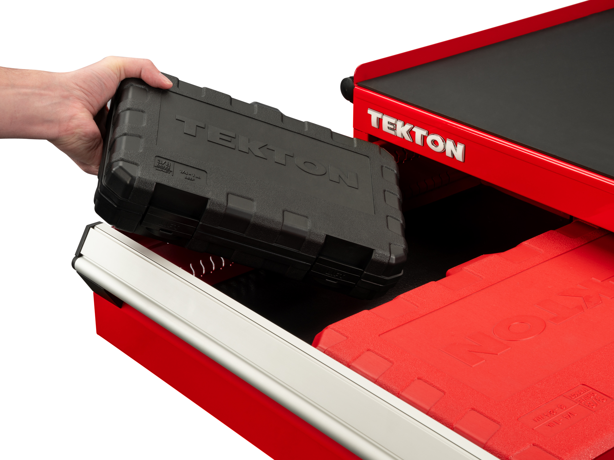 3/8 Inch Drive Deep 12-Point Impact Socket Set (1/4-1 in.) | TEKTON