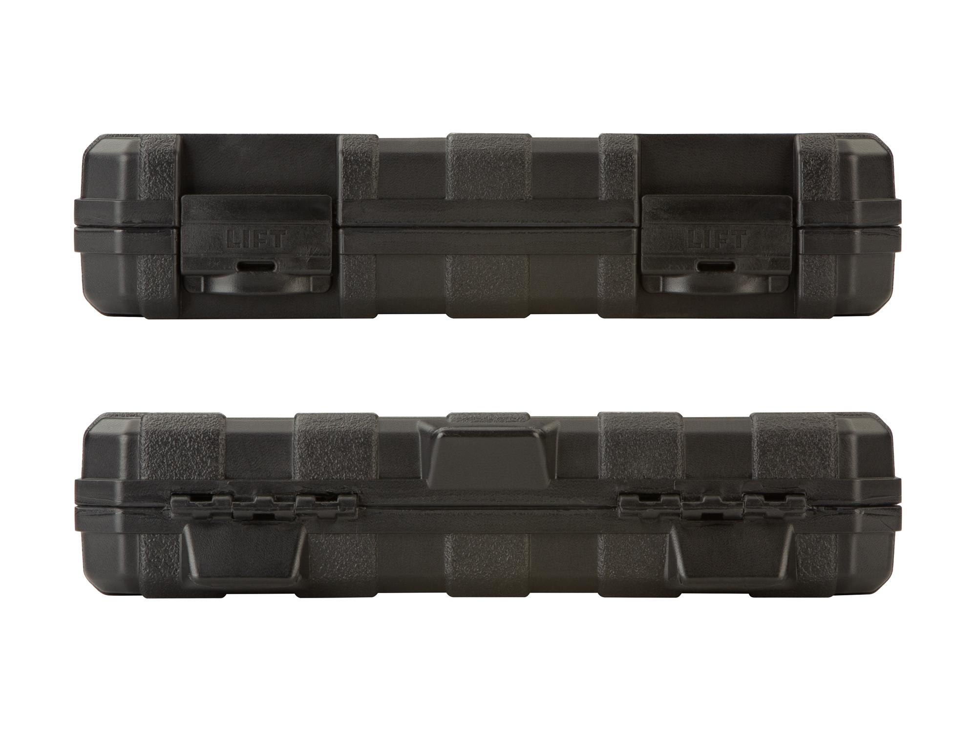 Side view of Tekton case impact drive 12-point socket set. Item #SID92336