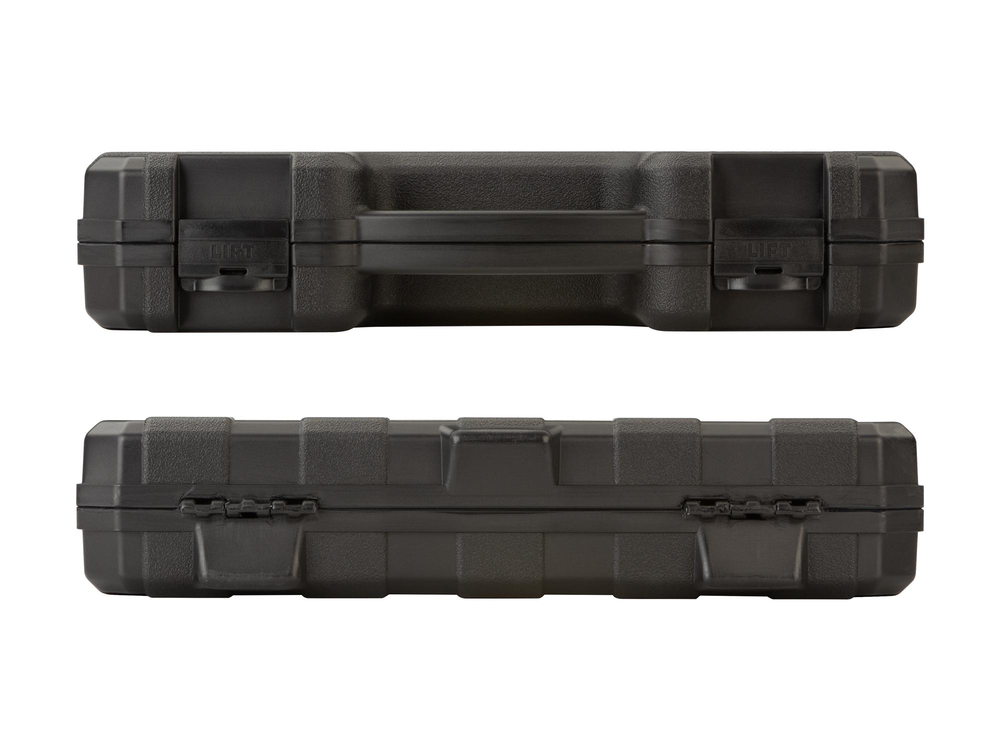 Side view of Tekton case impact drive 12-point socket set. Item #SID92337