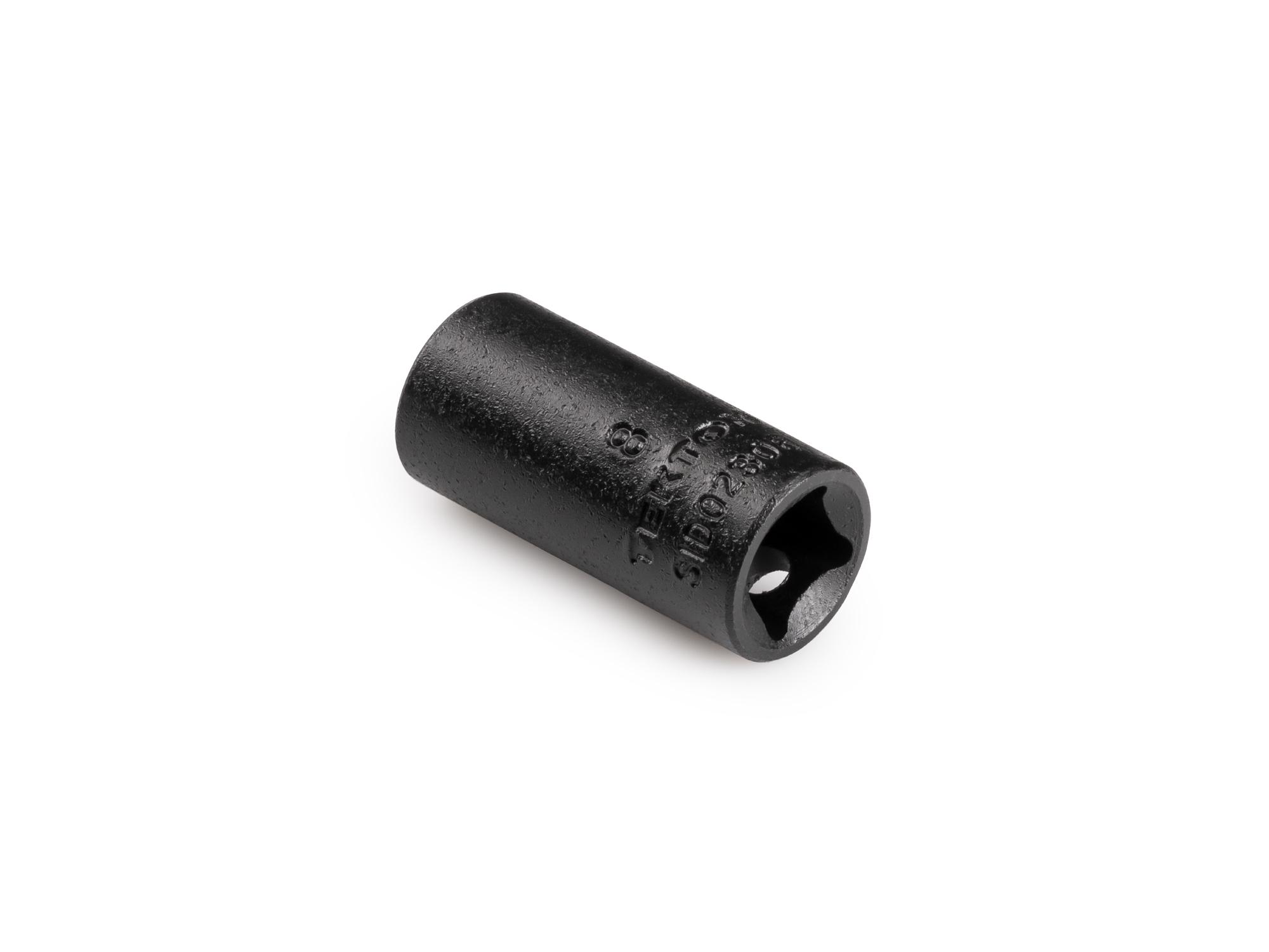 Back angle view of Tekton impact drive 12-point socket. Item #SID02308
