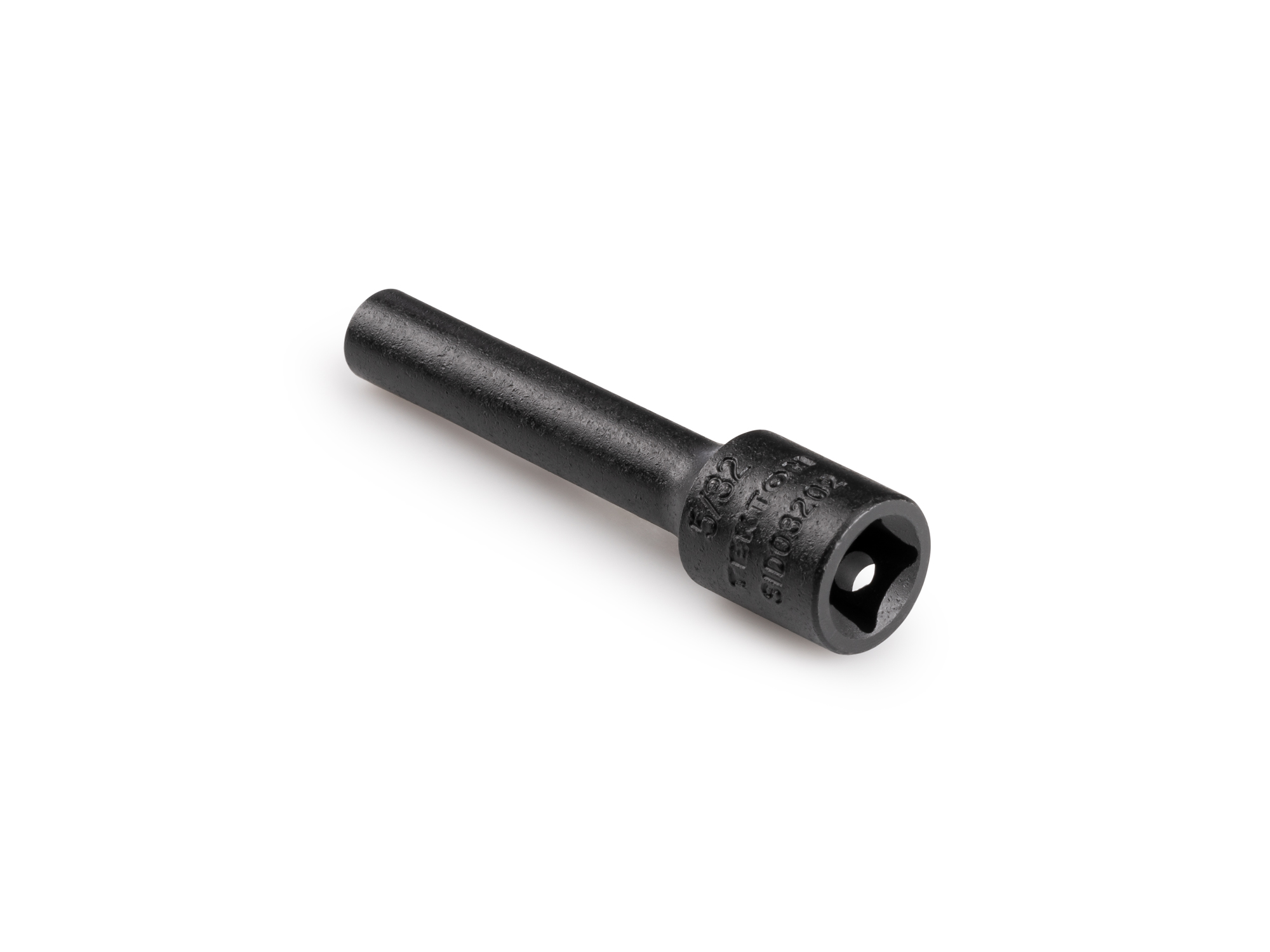 Size: 5/32 inch (SAE) deep 12-point impact socket. Has a high-visibility laser etched size marking and a permanent stamped size marking. SID03202.