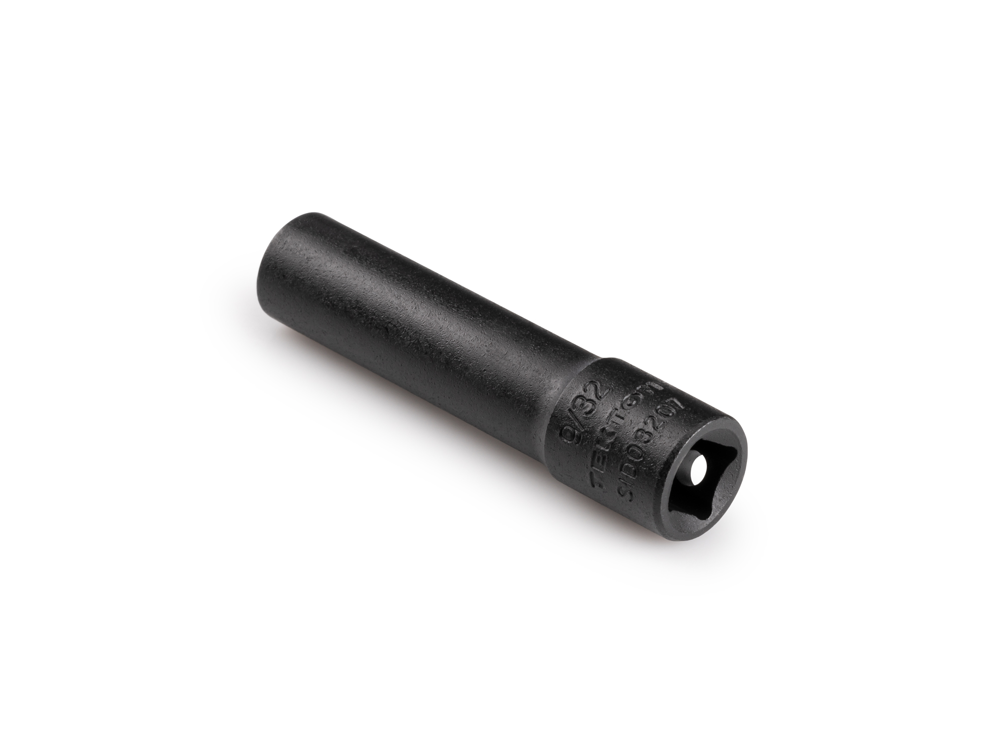 Size: 9/32 inch (SAE) deep 12-point impact socket. Has a high-visibility laser etched size marking and a permanent stamped size marking. SID03207.