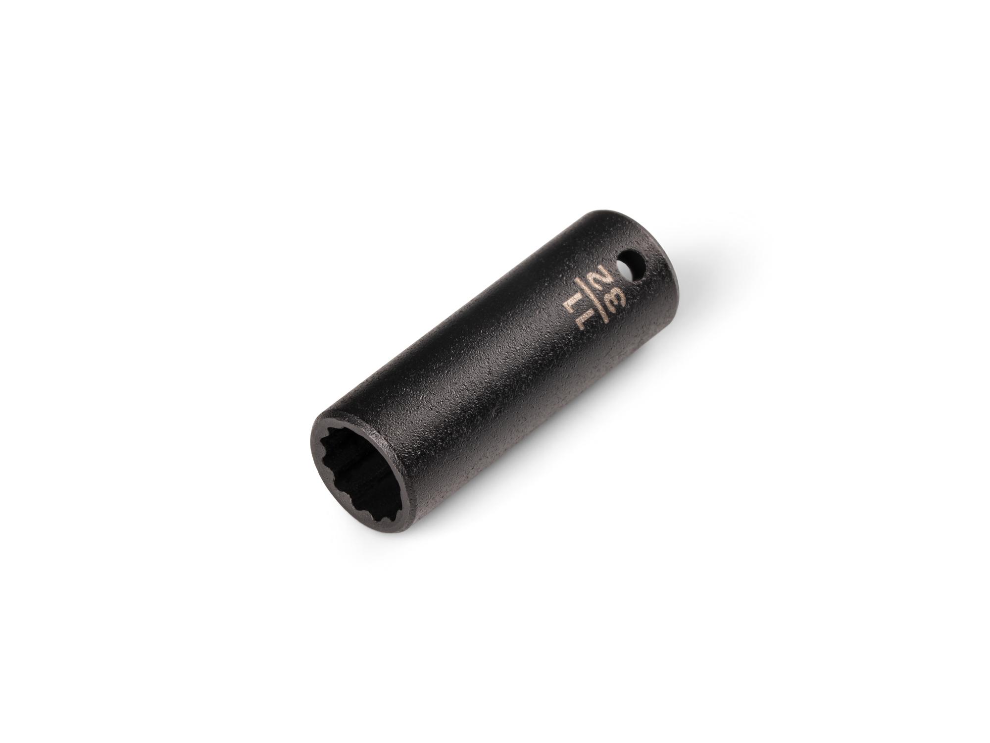 TEKTON 1/4 Inch Drive x 11/32 Inch Semi-Deep 12-Point Impact Socket