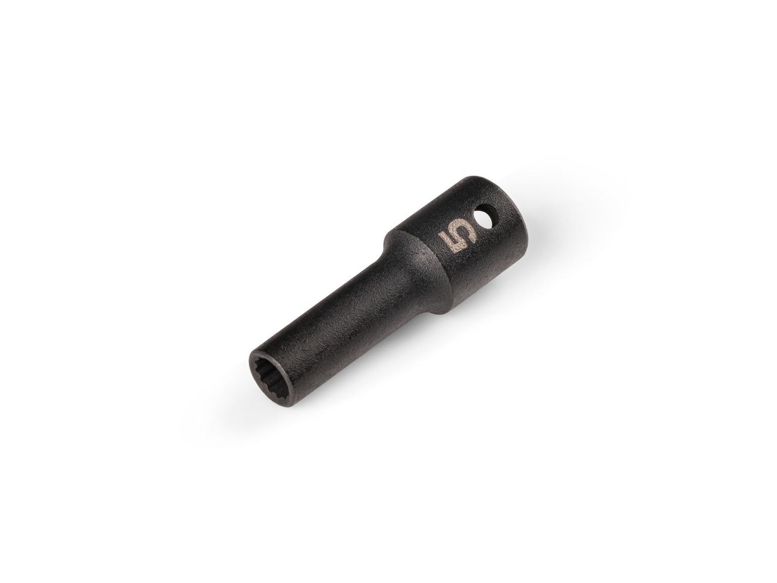 TEKTON 1/4 Inch Drive x 5 mm Semi-Deep 12-Point Impact Socket