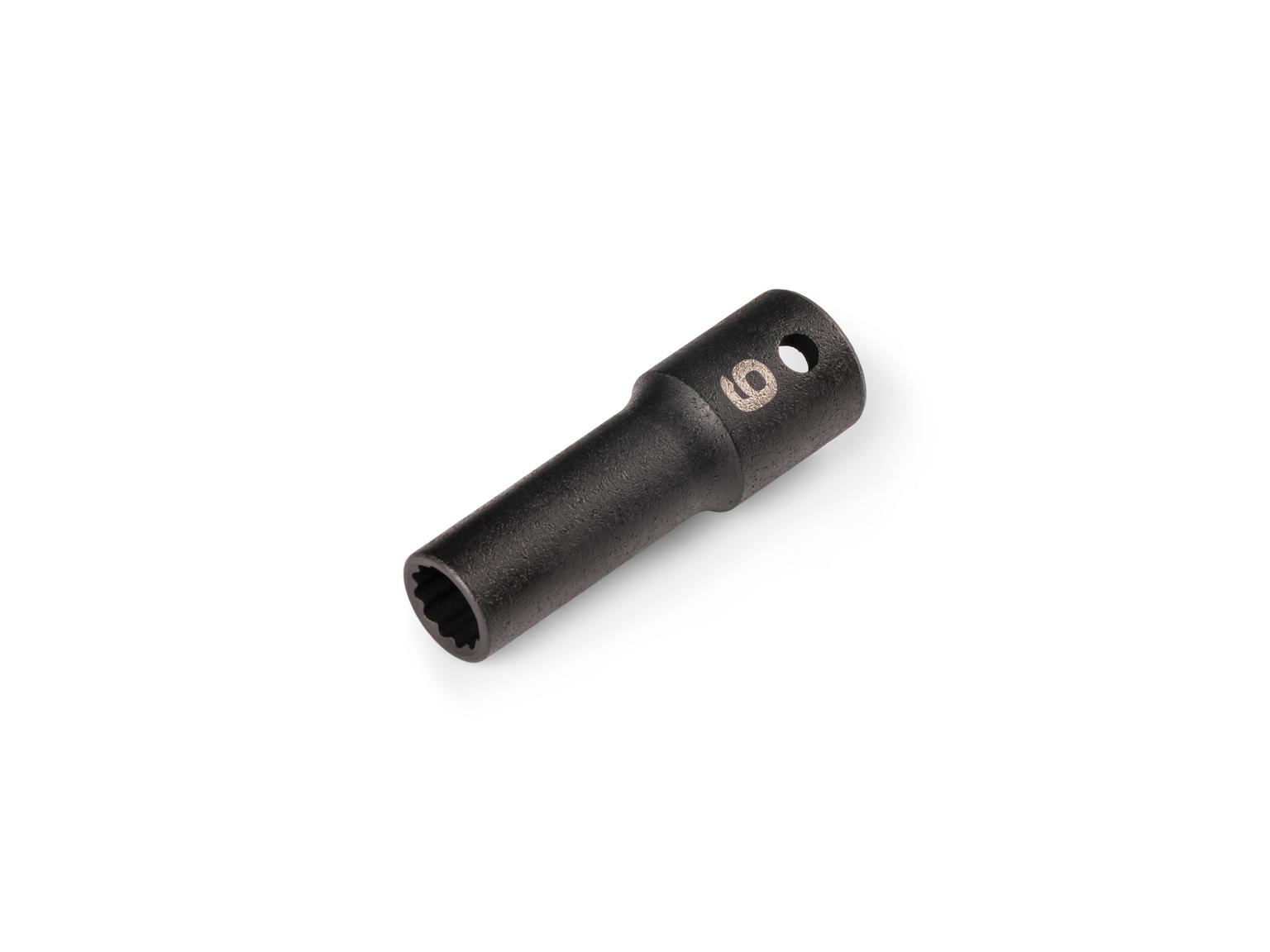 TEKTON 1/4 Inch Drive x 6 mm Semi-Deep 12-Point Impact Socket