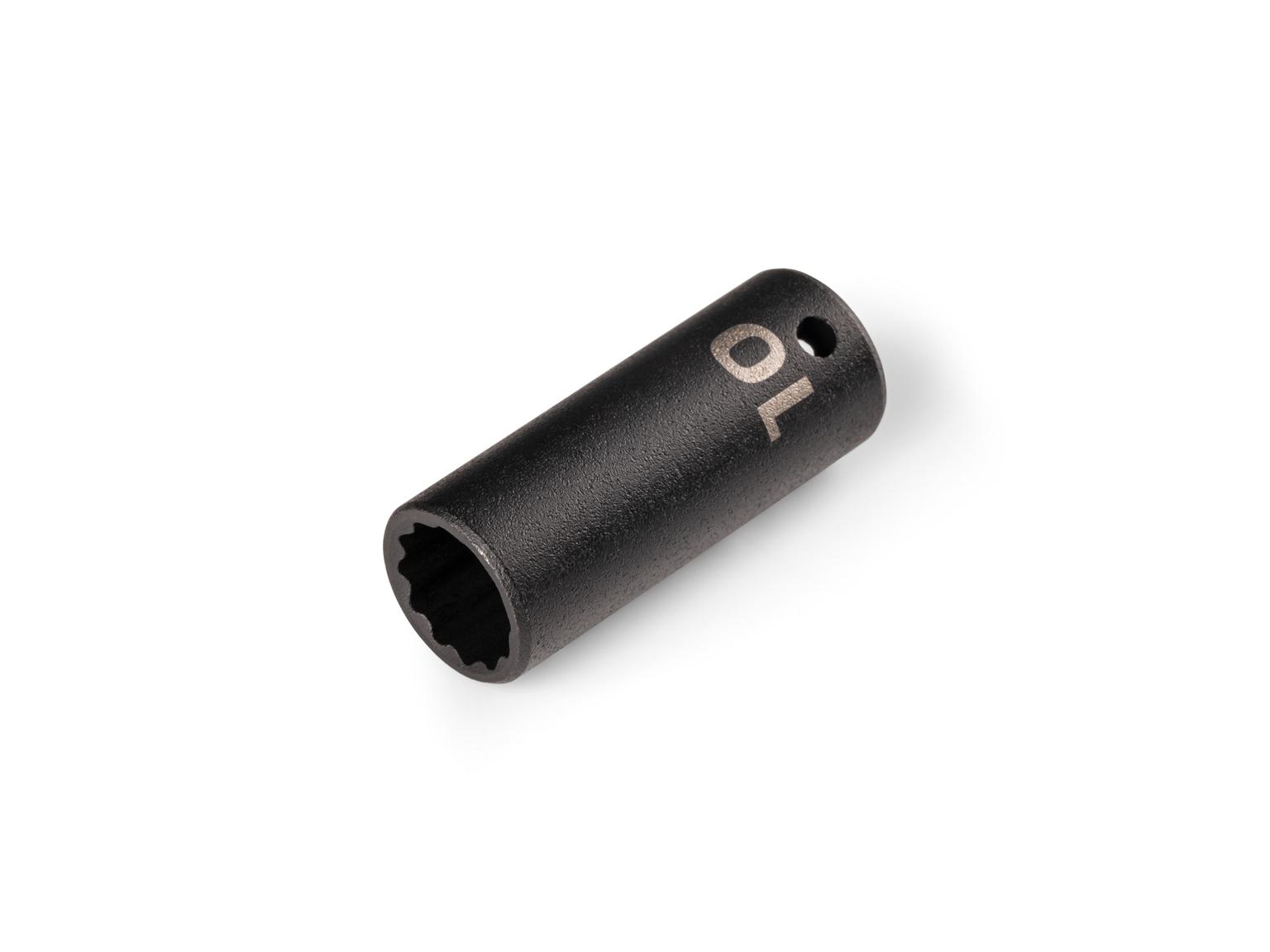 TEKTON 1/4 Inch Drive x 10 mm Semi-Deep 12-Point Impact Socket