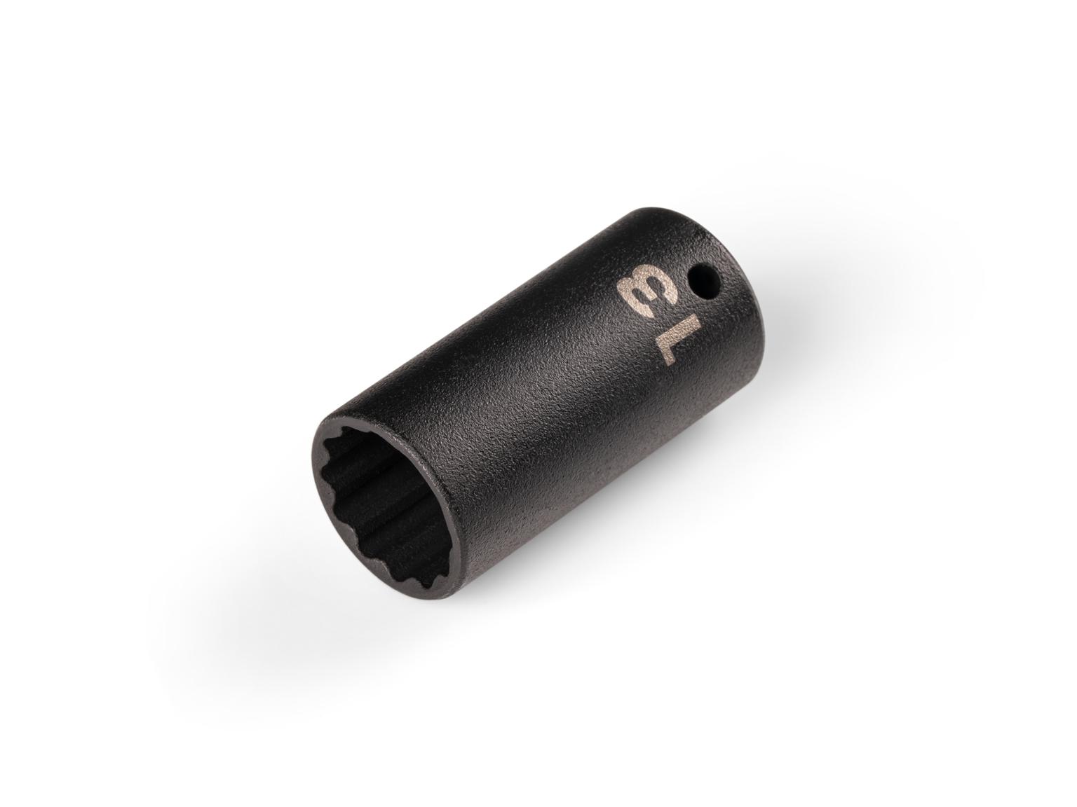 TEKTON 1/4 Inch Drive x 13 mm Semi-Deep 12-Point Impact Socket