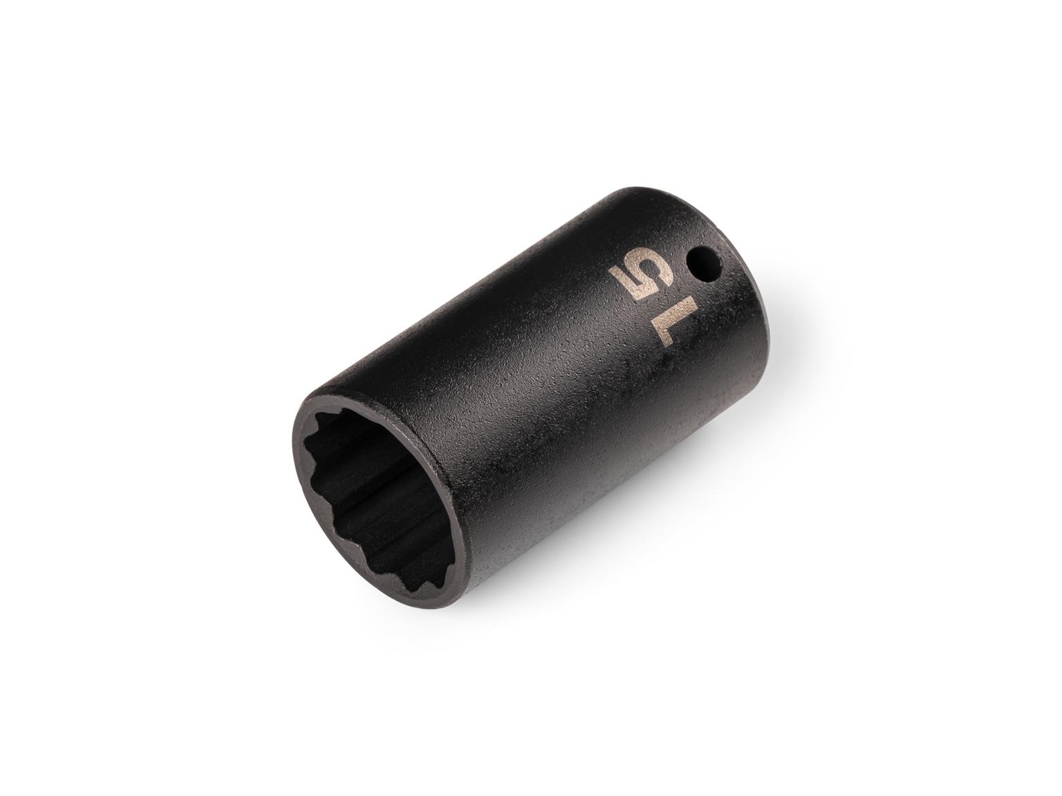 TEKTON 1/4 Inch Drive x 15 mm Semi-Deep 12-Point Impact Socket