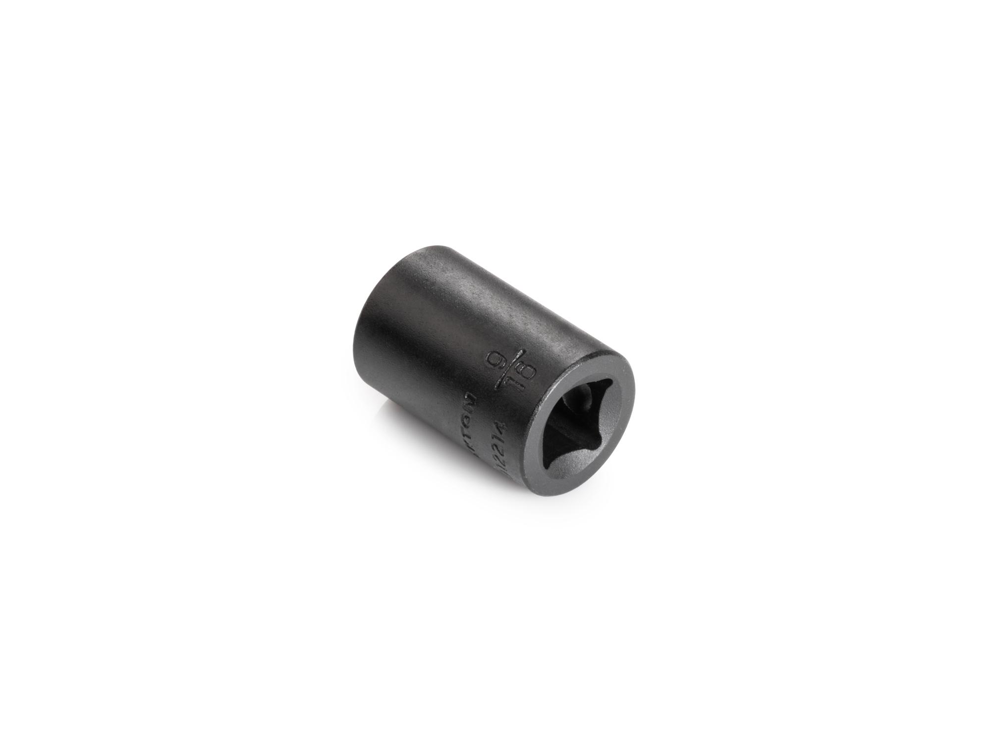 Back angle view of Tekton impact drive 12-point socket. Item #SID12214