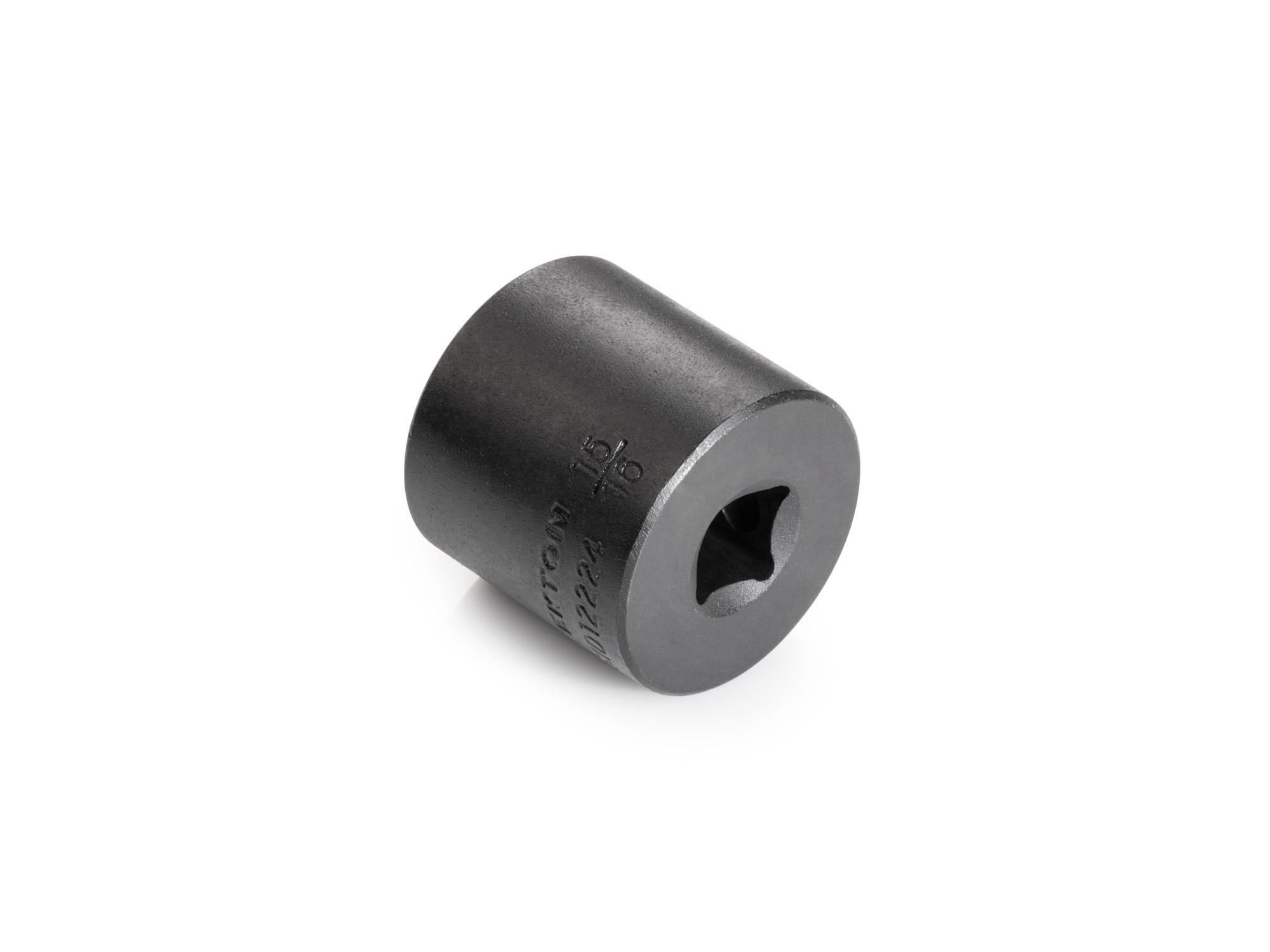 Back angle view of Tekton impact drive 12-point socket. Item #SID12224