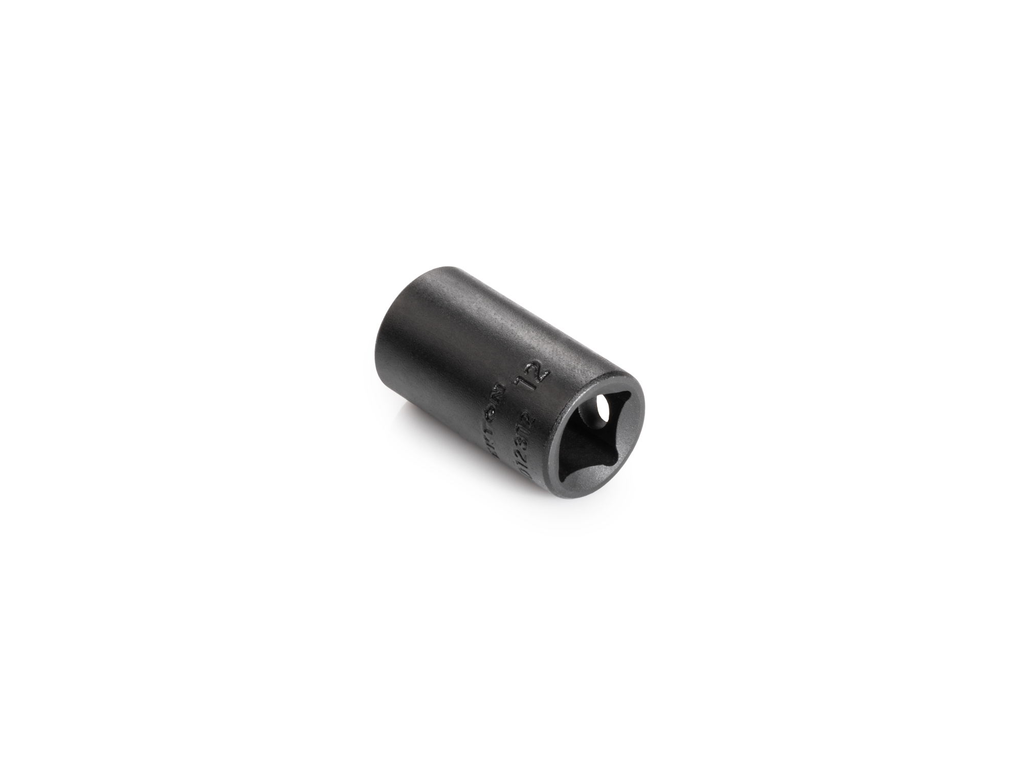 Size: 12 mm (Metric) 12-point standard/shallow impact socket. Has a high-visibility laser etched size marking and a permanent stamped size marking. SID12312.