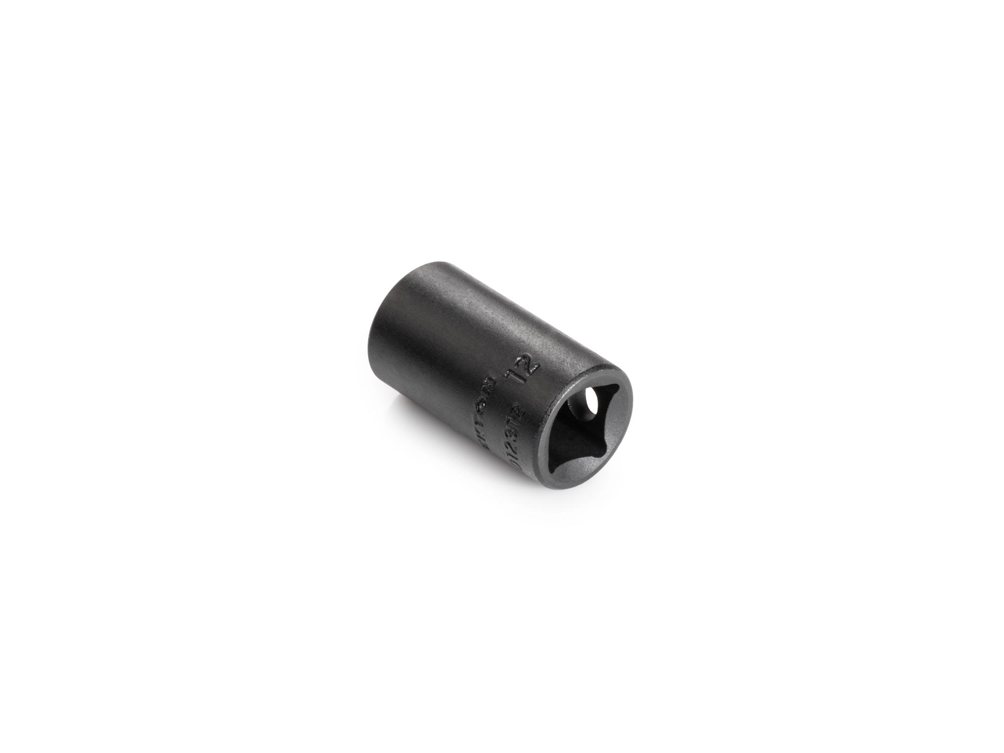 Back angle view of Tekton impact drive 12-point socket. Item #SID12312