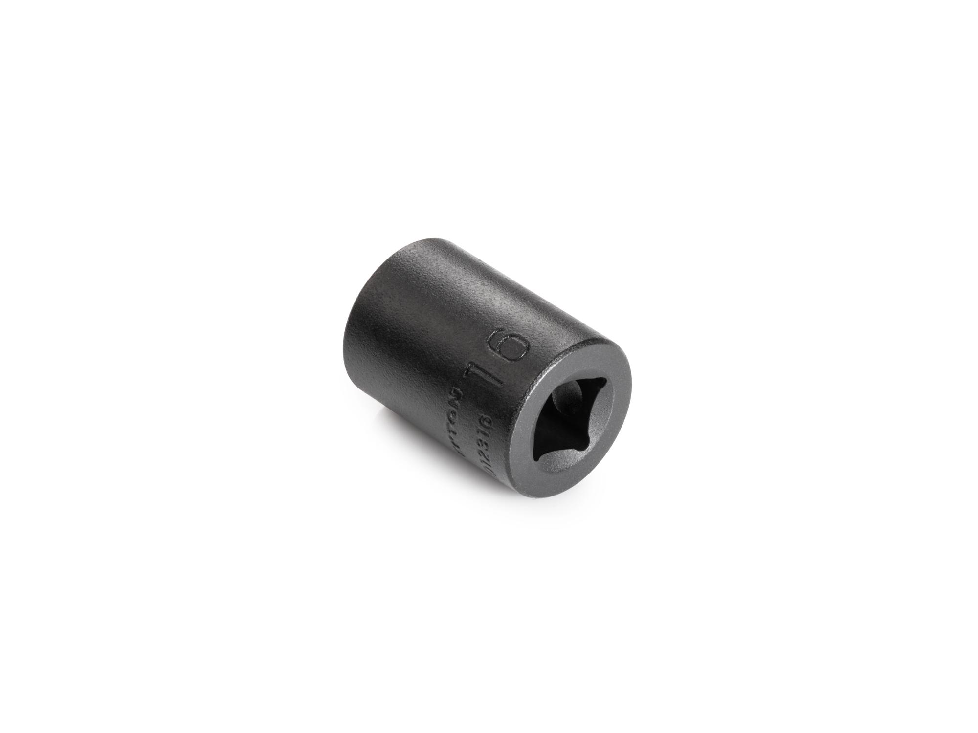 Back angle view of Tekton impact drive 12-point socket. Item #SID12316