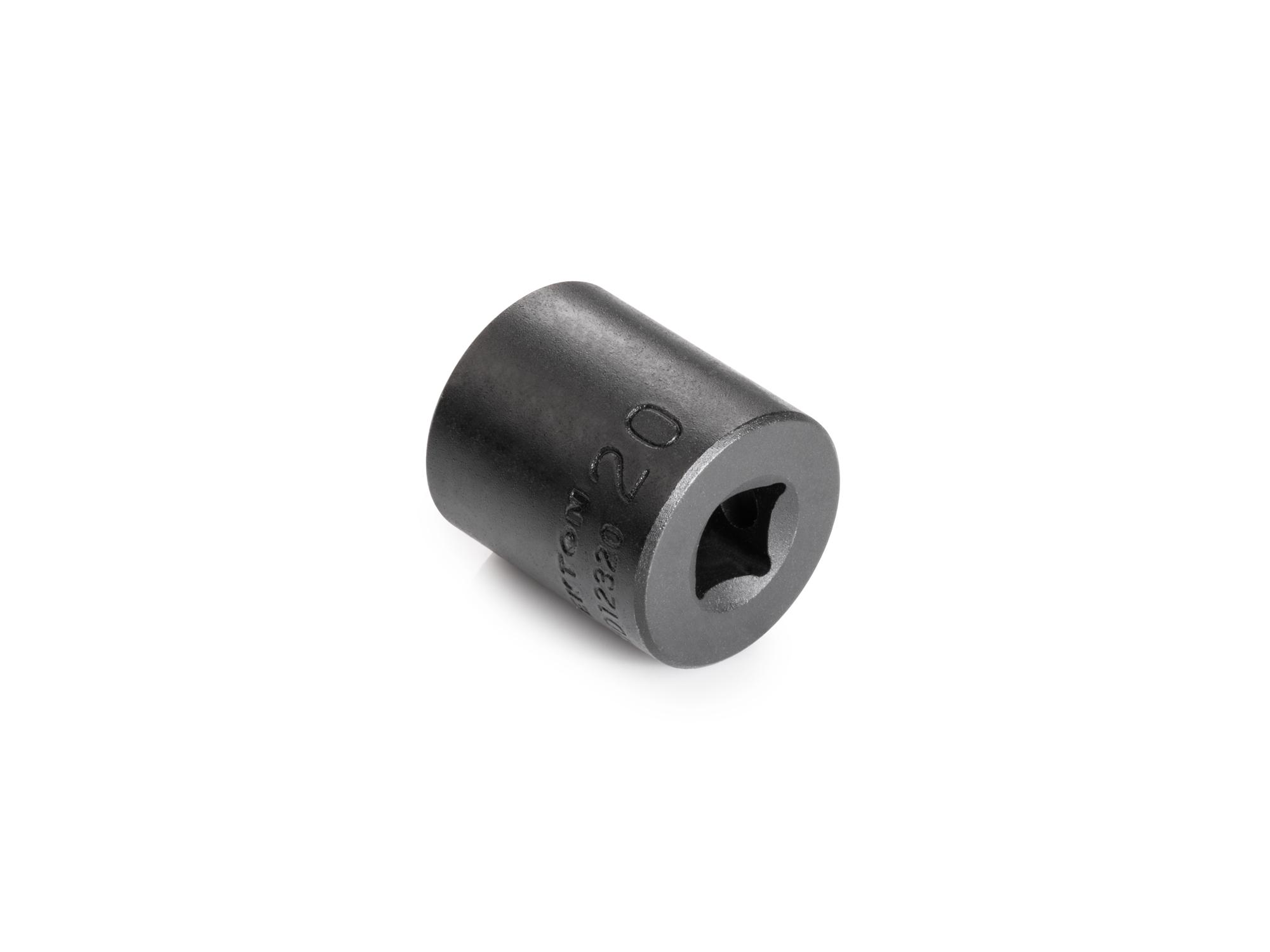 Back angle view of Tekton impact drive 12-point socket. Item #SID12320