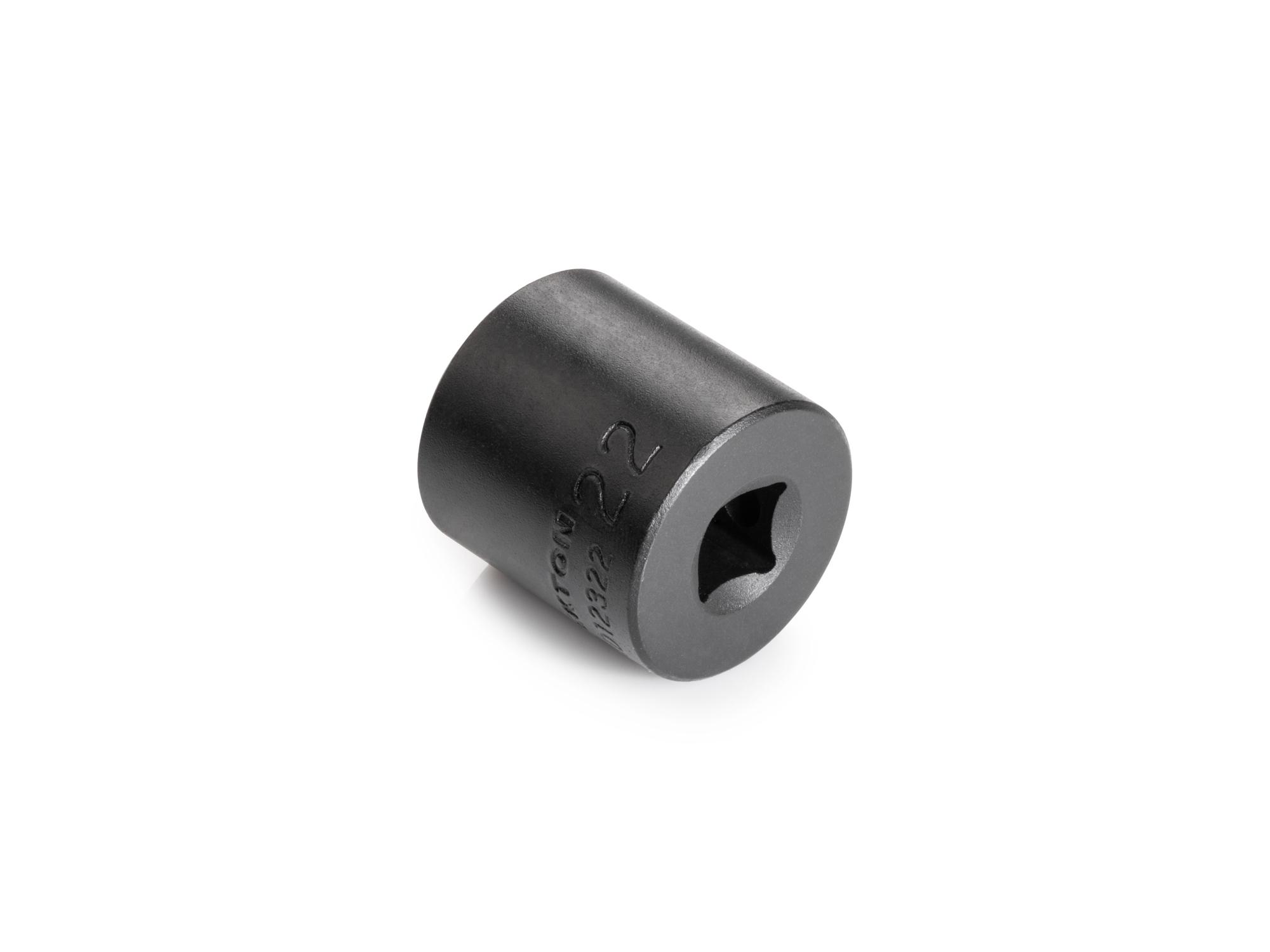 Back angle view of Tekton impact drive 12-point socket. Item #SID12322