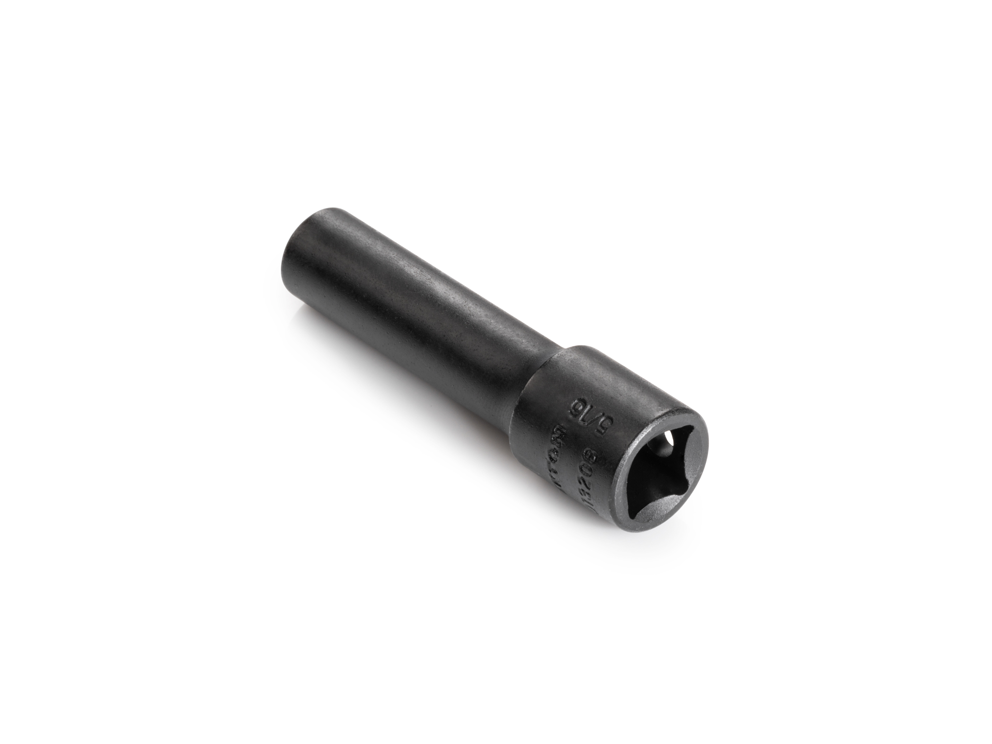 Size: 5/16 inch (SAE) 12-point deep impact socket. Has both a high-visibility laser etched size marking and a permanent stamped size marking. SID13208.