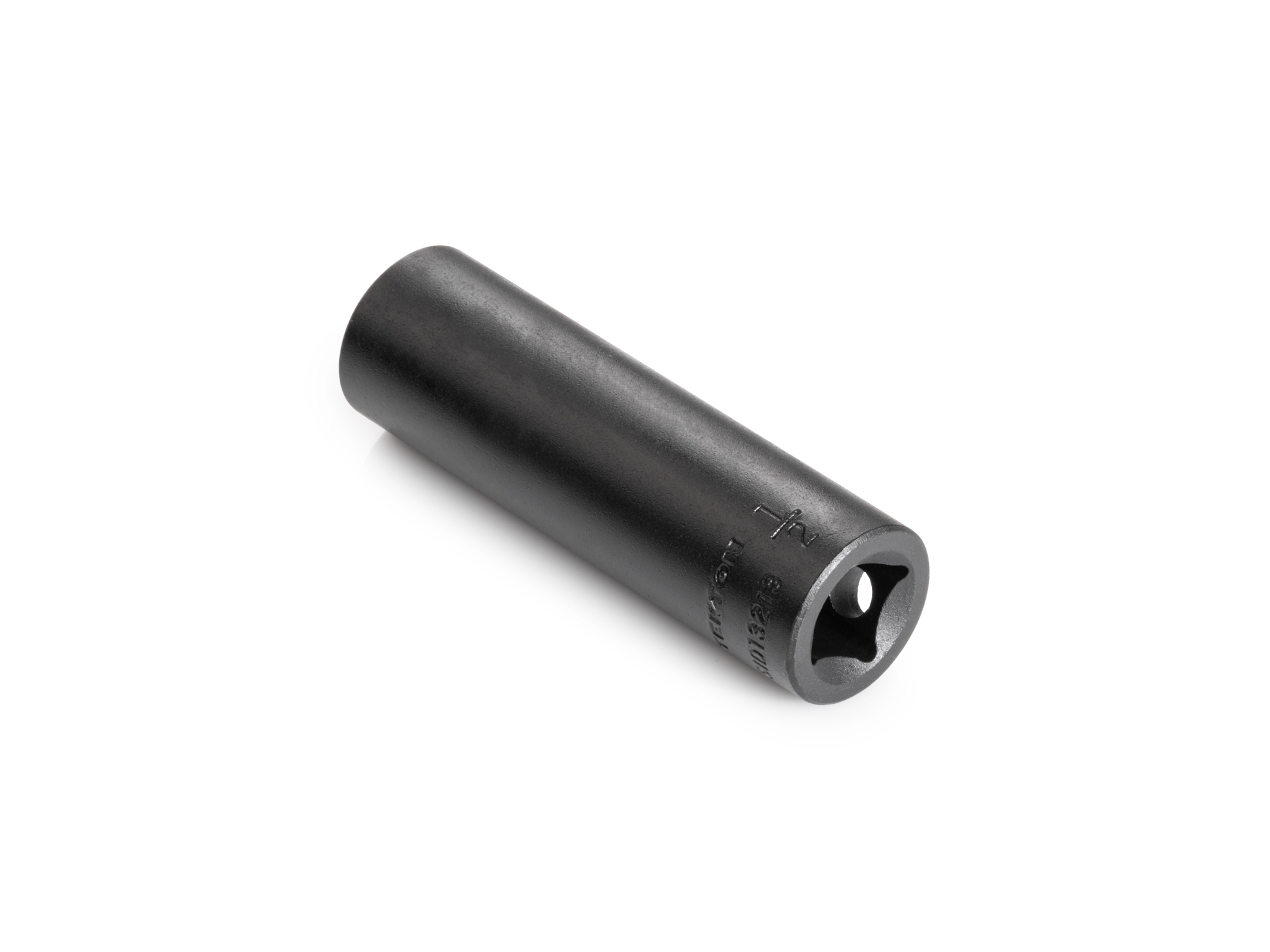 Size: 1/2 inch (SAE) 12-point deep impact socket. Has both a high-visibility laser etched size marking and a permanent stamped size marking. SID13213.