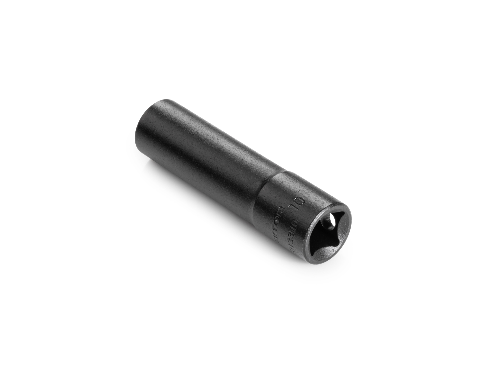 Size: 10 mm (Metric) 12-point deep impact socket. Has both a high-visibility laser etched size marking and a permanent stamped size marking. SID13310.