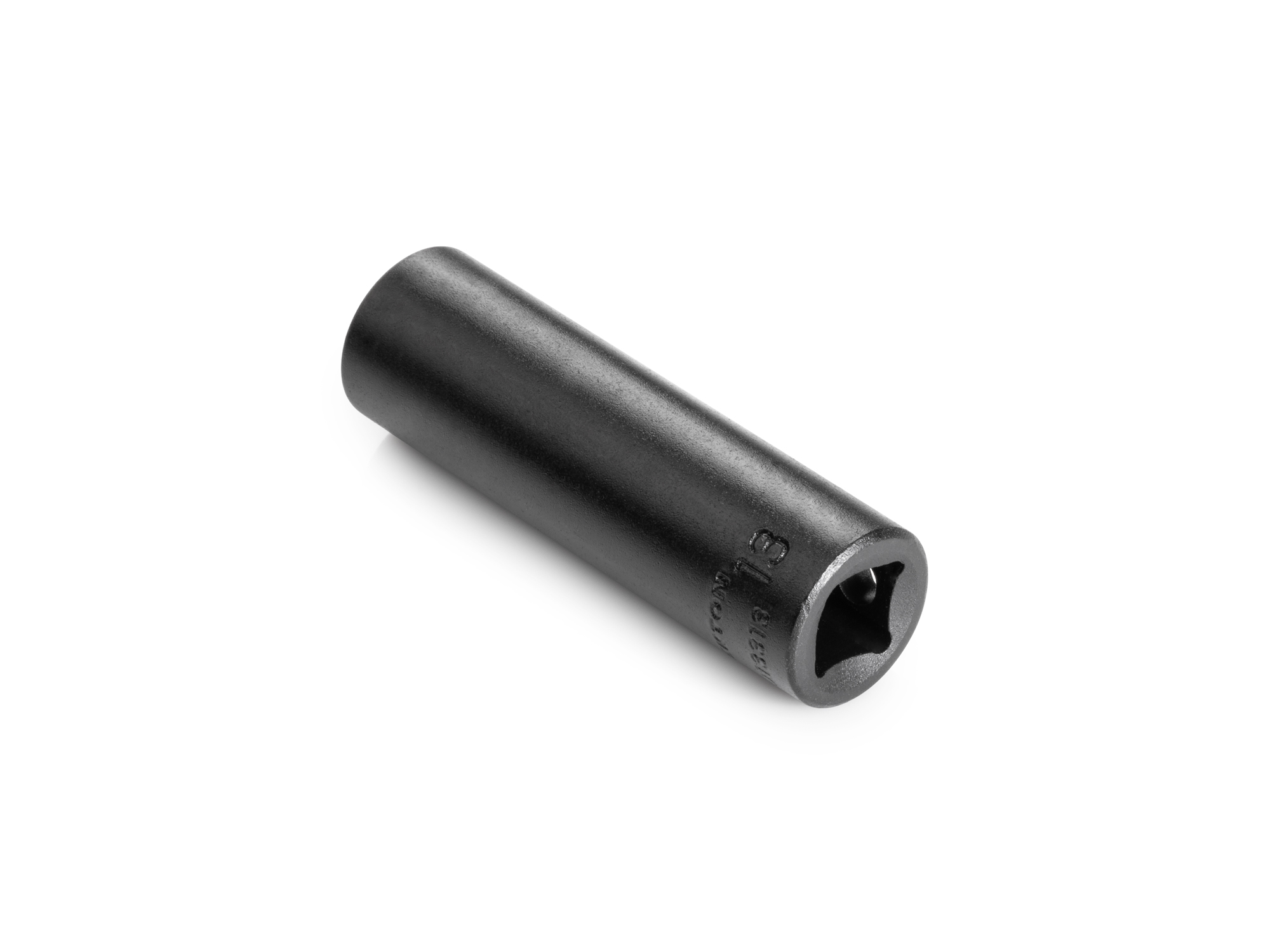 Size: 13 mm (Metric) 12-point deep impact socket. Has both a high-visibility laser etched size marking and a permanent stamped size marking. SID13313.