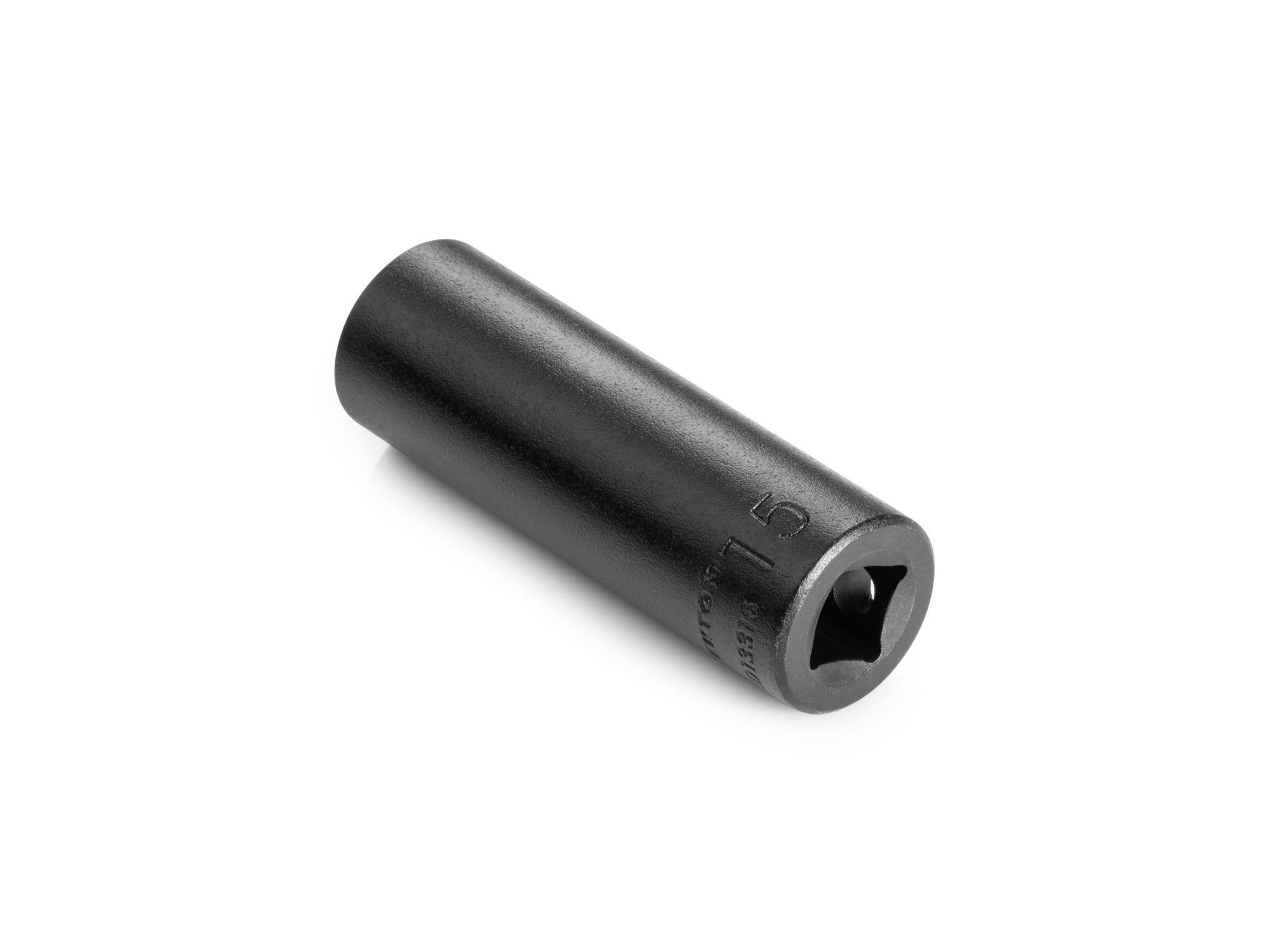 Size: 15 mm (Metric) 12-point deep impact socket. Has both a high-visibility laser etched size marking and a permanent stamped size marking. SID13315.