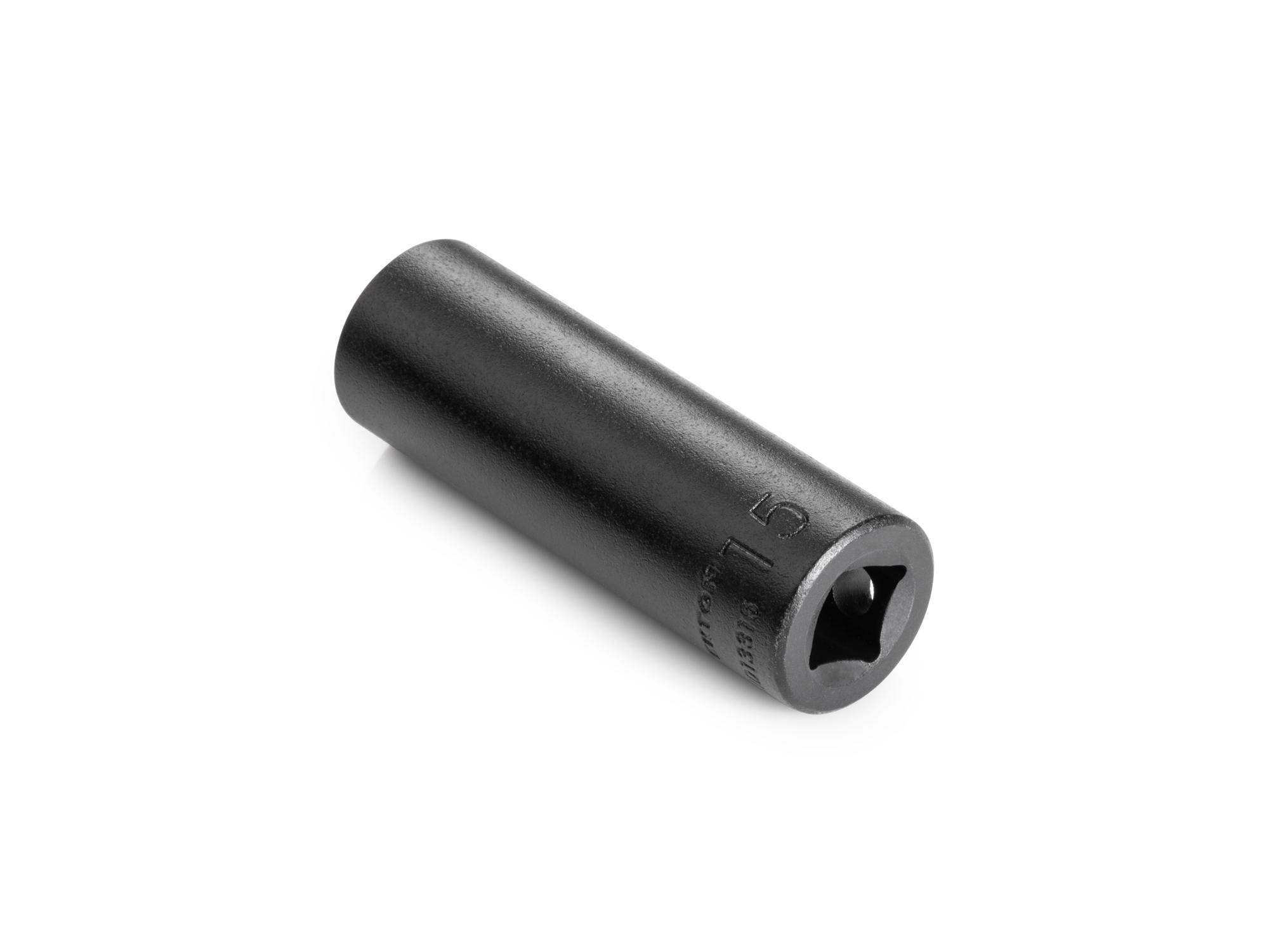 Back angle view of Tekton impact drive 12-point socket. Item #SID13315