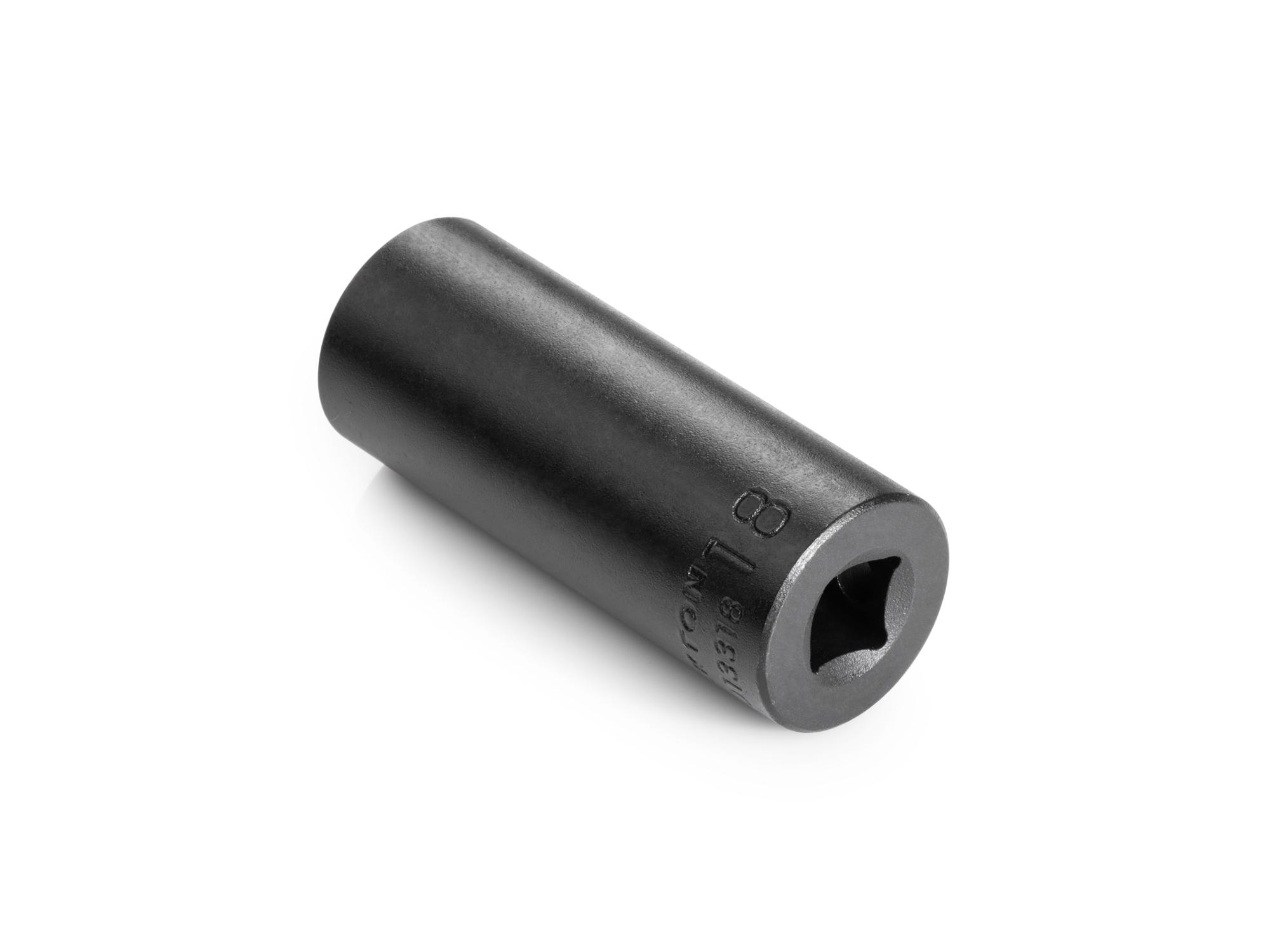 Back angle view of Tekton impact drive 12-point socket. Item #SID13318
