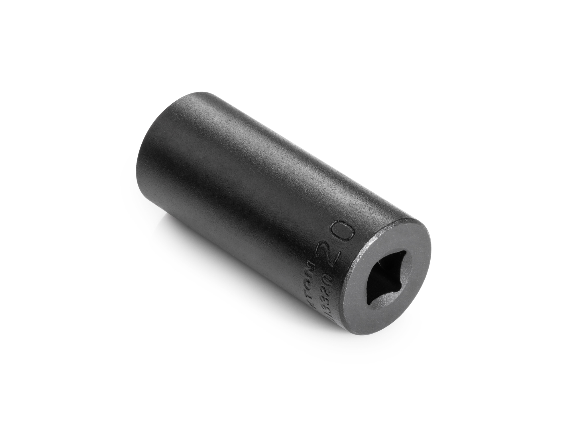 Size: 20 mm (Metric) 12-point deep impact socket. Has both a high-visibility laser etched size marking and a permanent stamped size marking. SID13320.